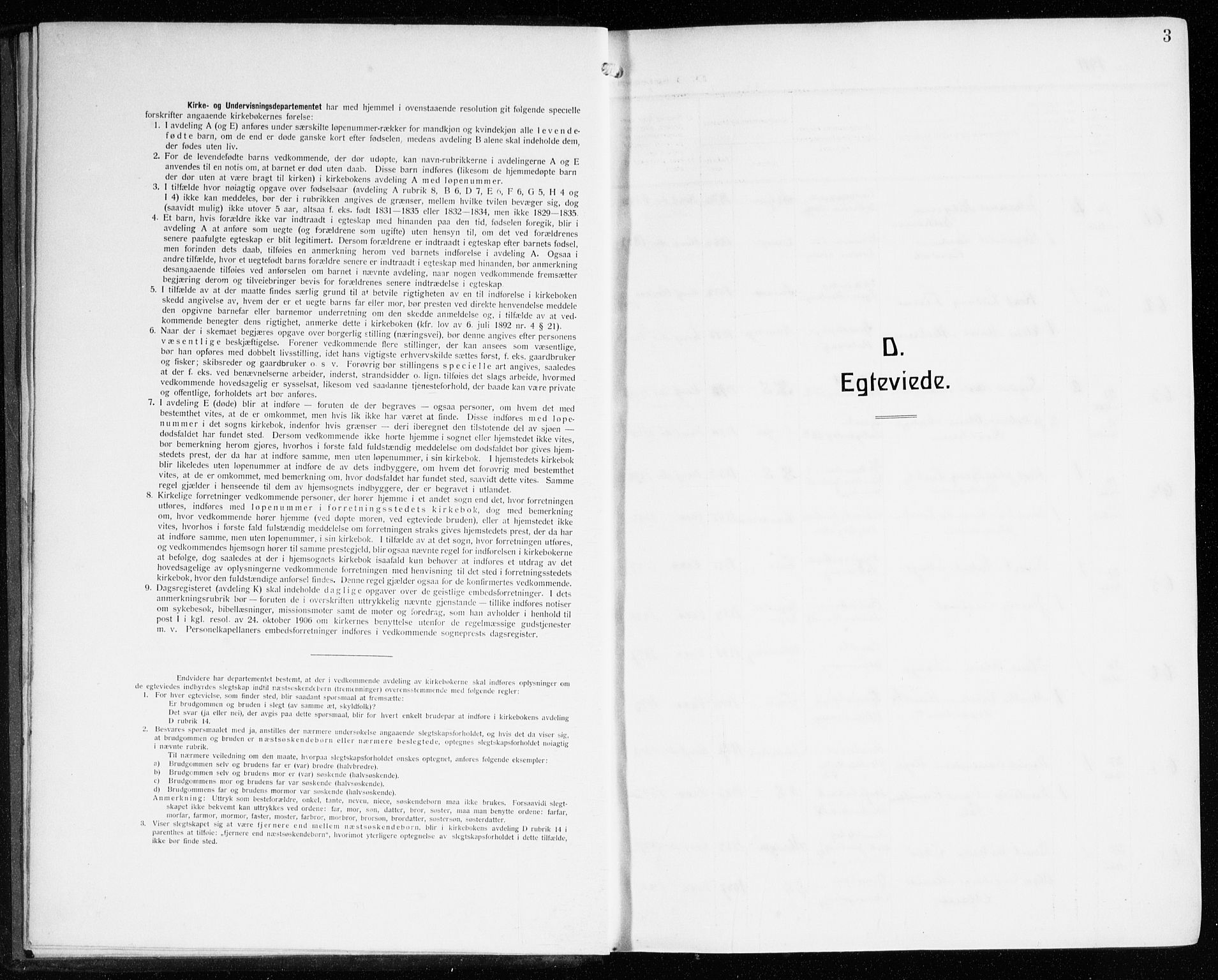 Sandviken Sokneprestembete, AV/SAB-A-77601/H/Ha/L0015: Parish register (official) no. D 2, 1911-1923, p. 3