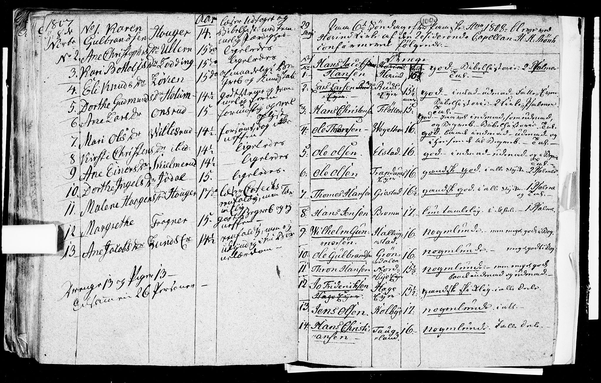 Ullensaker prestekontor Kirkebøker, AV/SAO-A-10236a/F/Fa/L0008: Parish register (official) no. I 8, 1738-1810, p. 100