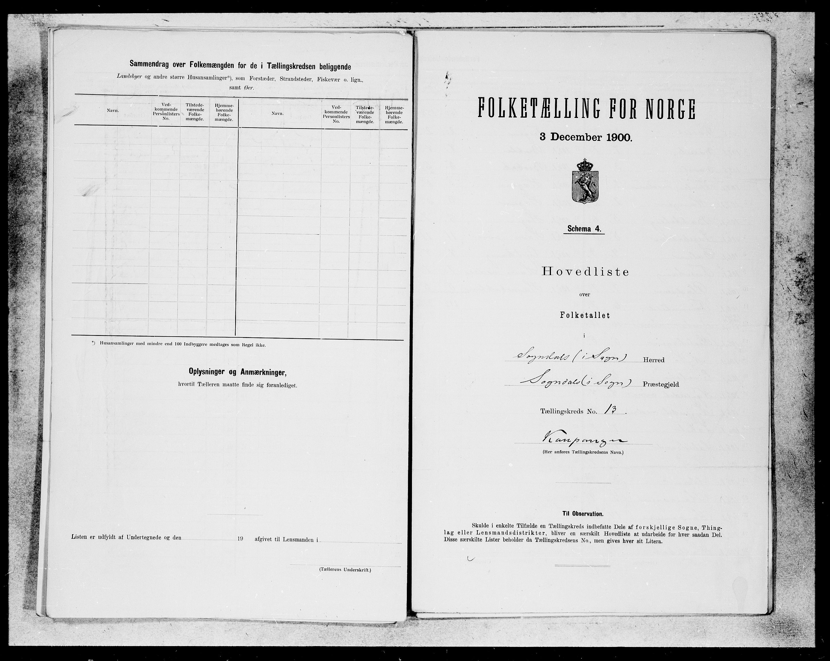 SAB, 1900 census for Sogndal, 1900, p. 26