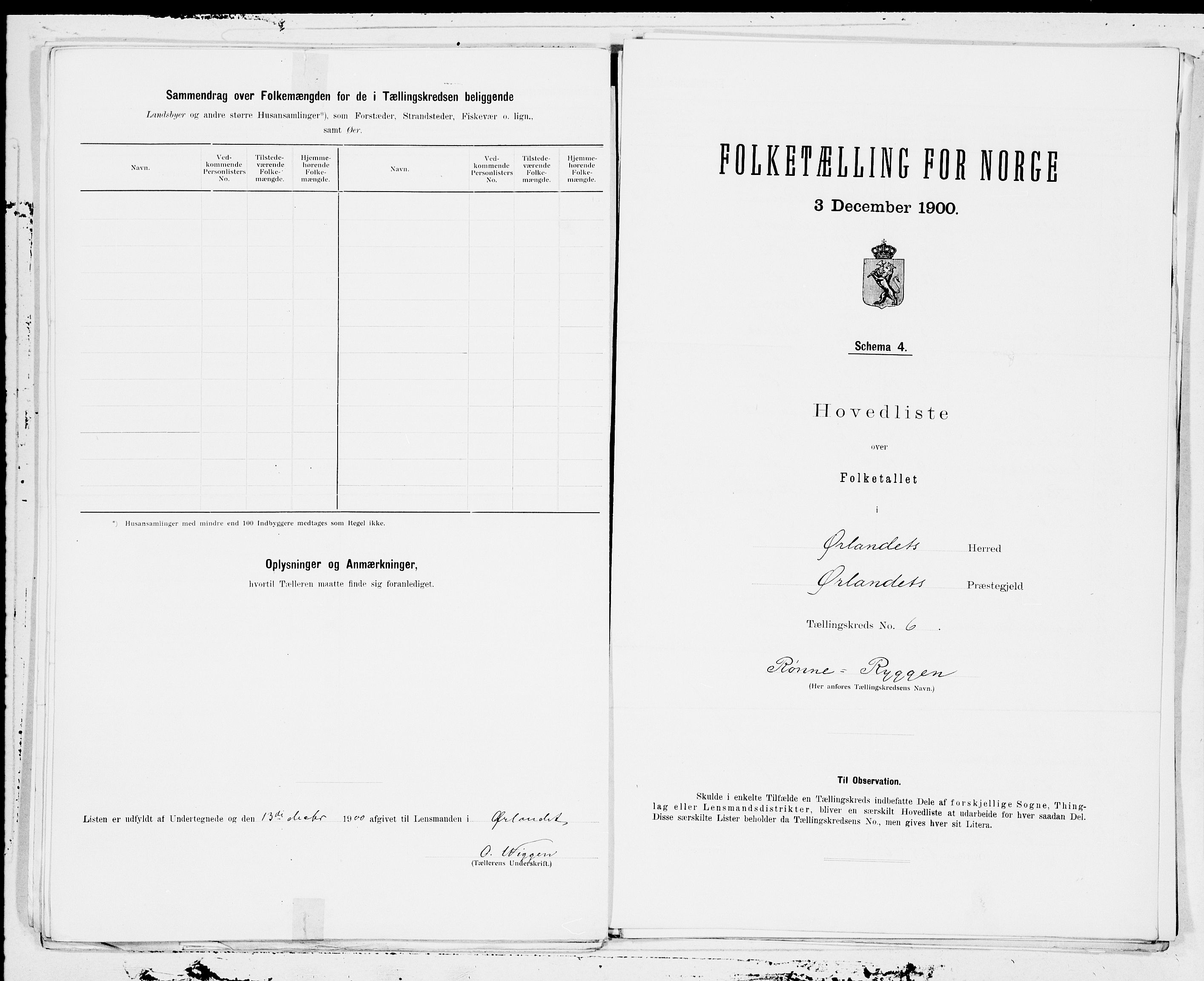 SAT, 1900 census for Ørland, 1900, p. 12