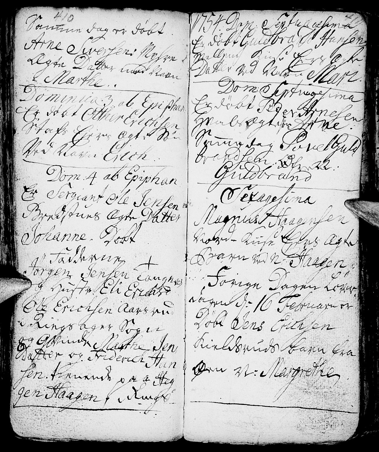 Nes prestekontor, Hedmark, AV/SAH-PREST-020/L/La/L0001: Parish register (copy) no. 1, 1663-1784, p. 410-411