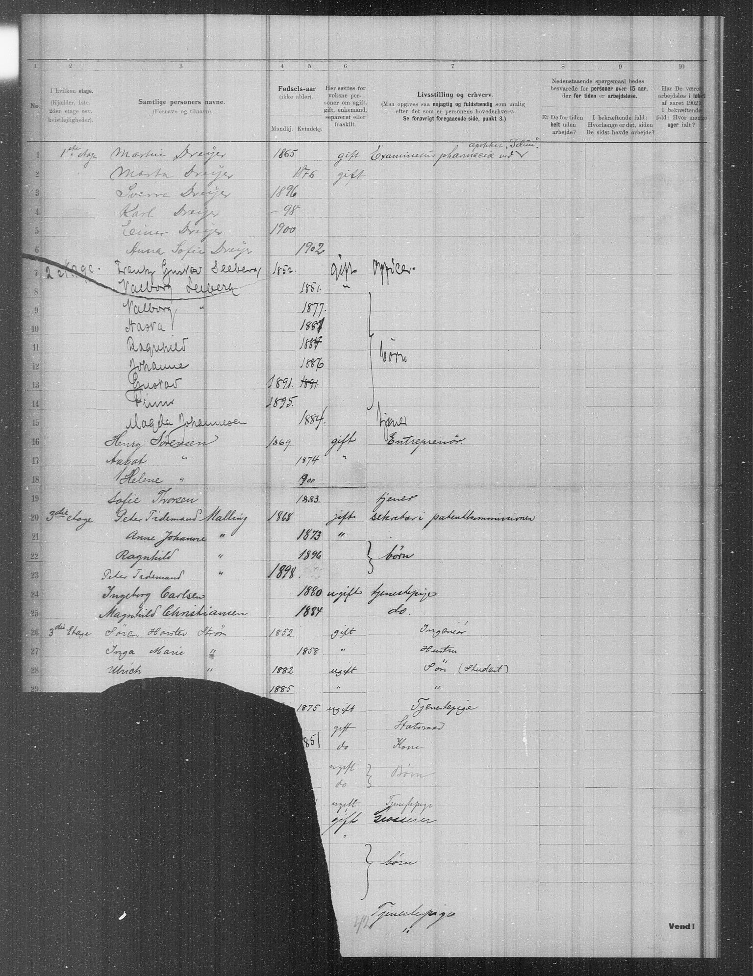 OBA, Municipal Census 1902 for Kristiania, 1902, p. 11364