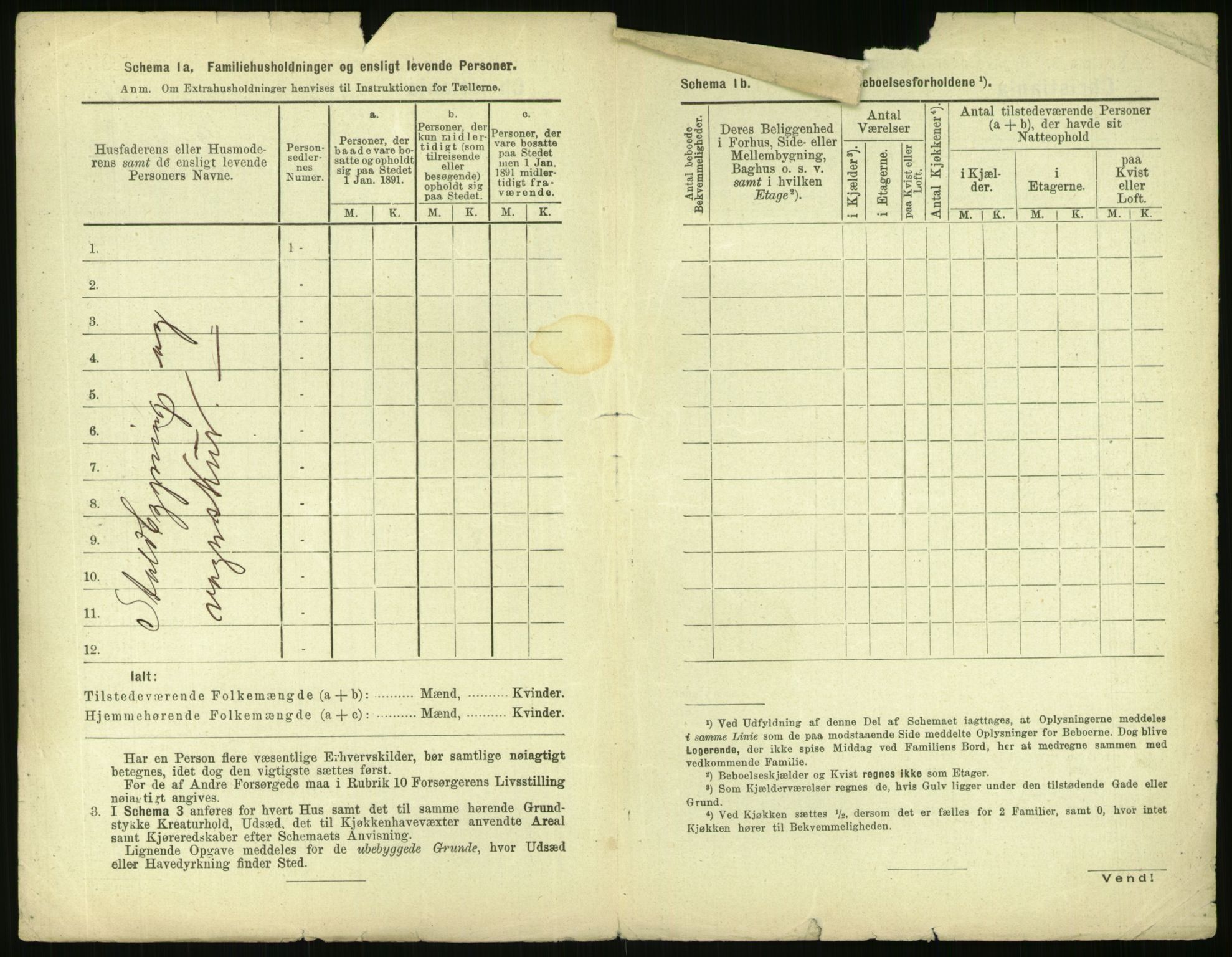 RA, 1891 census for 0301 Kristiania, 1891, p. 55432