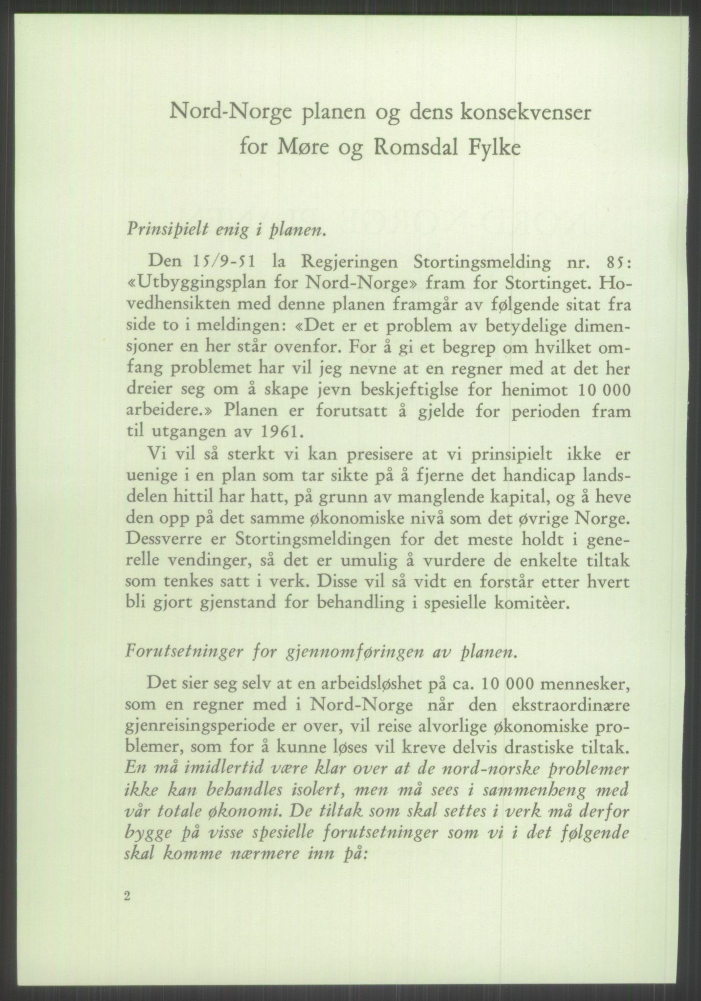 Høyres Hovedorganisasjon, RA/PA-0583/1/D/Dd/L0131: 21 Stortinget/23 Statsministeren. Regjeringen, 1951-1965, p. 1204