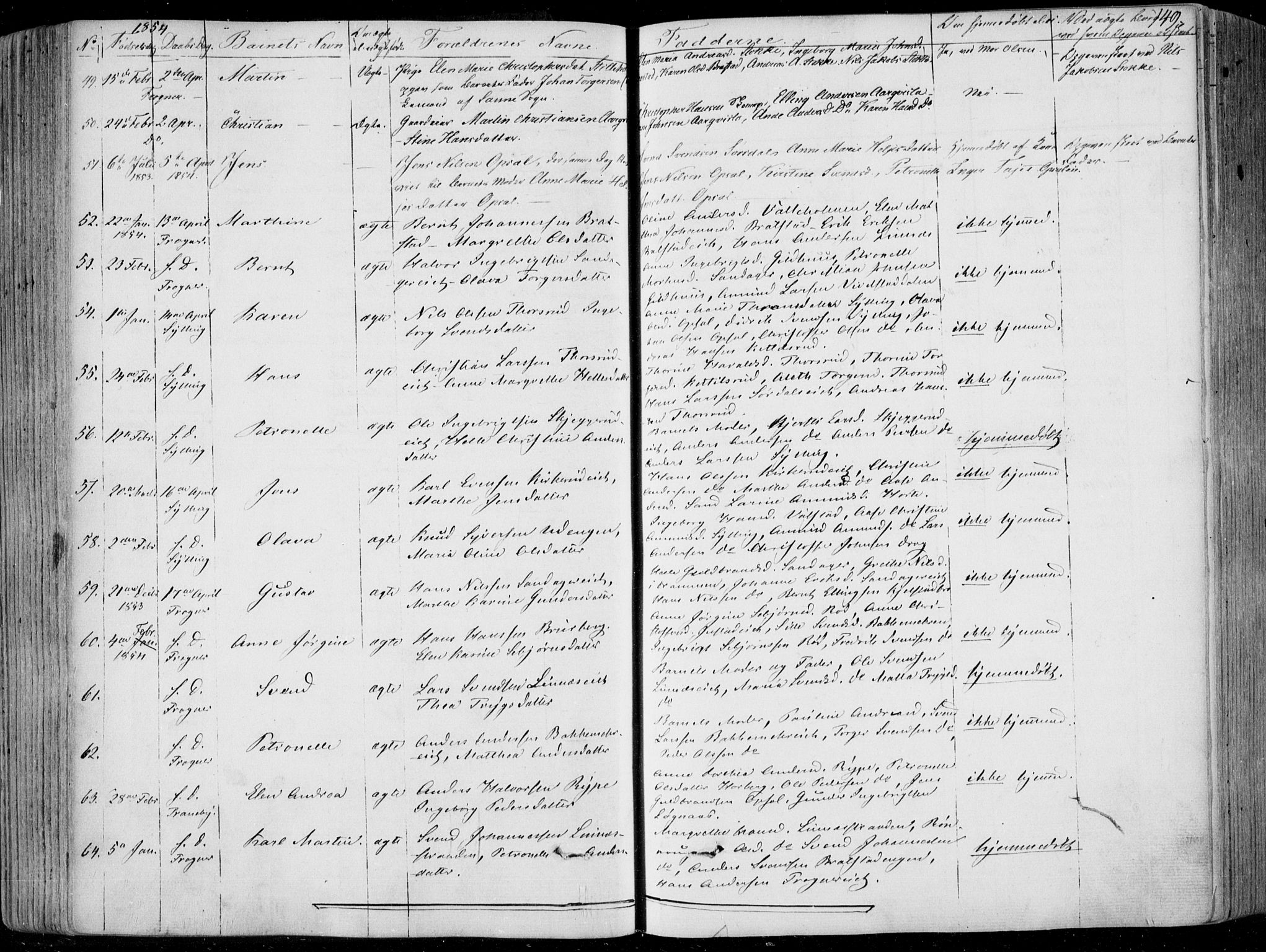 Lier kirkebøker, AV/SAKO-A-230/F/Fa/L0011: Parish register (official) no. I 11, 1843-1854, p. 149