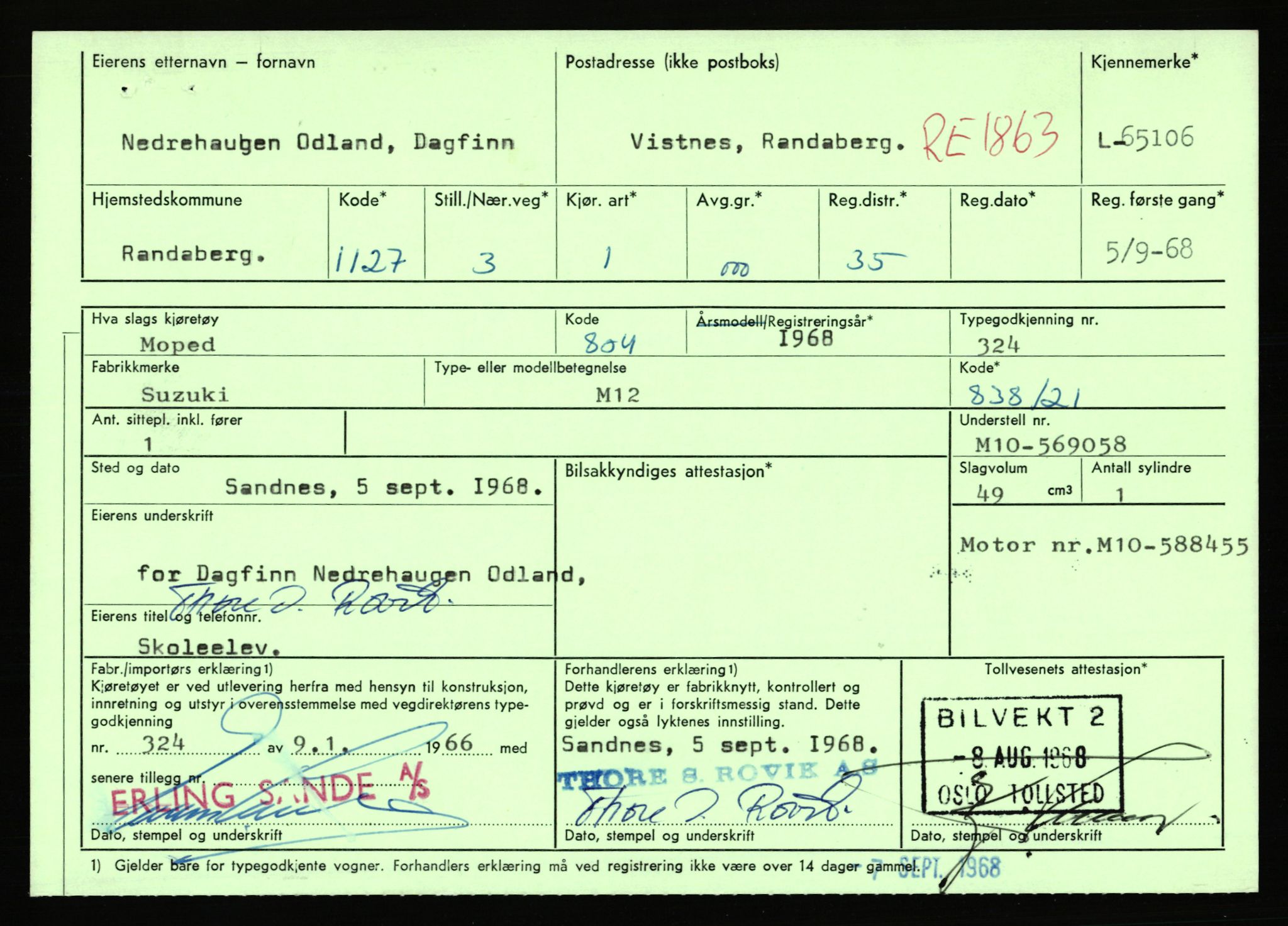 Stavanger trafikkstasjon, AV/SAST-A-101942/0/F/L0064: L-63800 - L-65399, 1930-1971, p. 2338