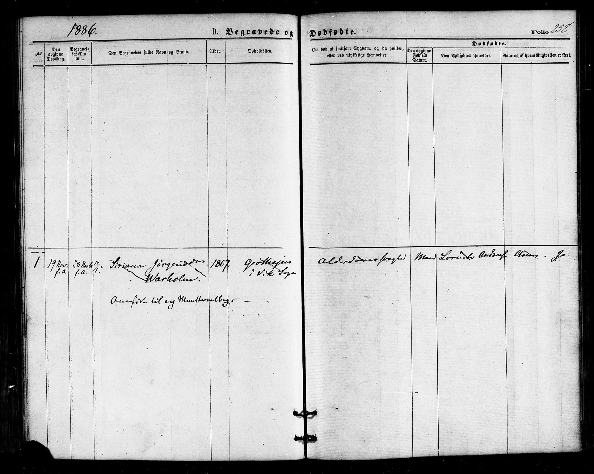 Ministerialprotokoller, klokkerbøker og fødselsregistre - Nordland, SAT/A-1459/813/L0199: Parish register (official) no. 813A09, 1875-1885, p. 258
