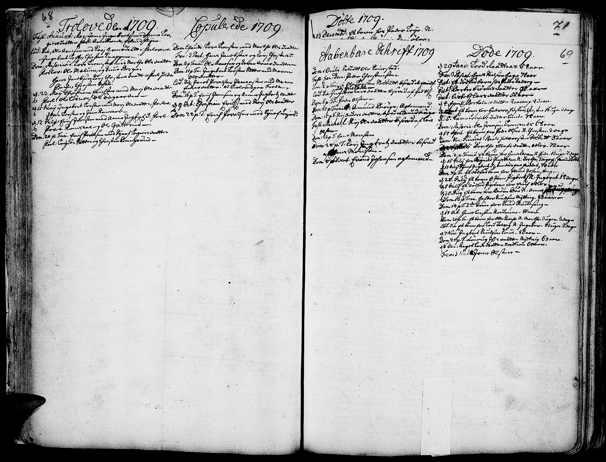 Ringebu prestekontor, AV/SAH-PREST-082/H/Ha/Haa/L0001: Parish register (official) no. 1, 1696-1733, p. 68-69