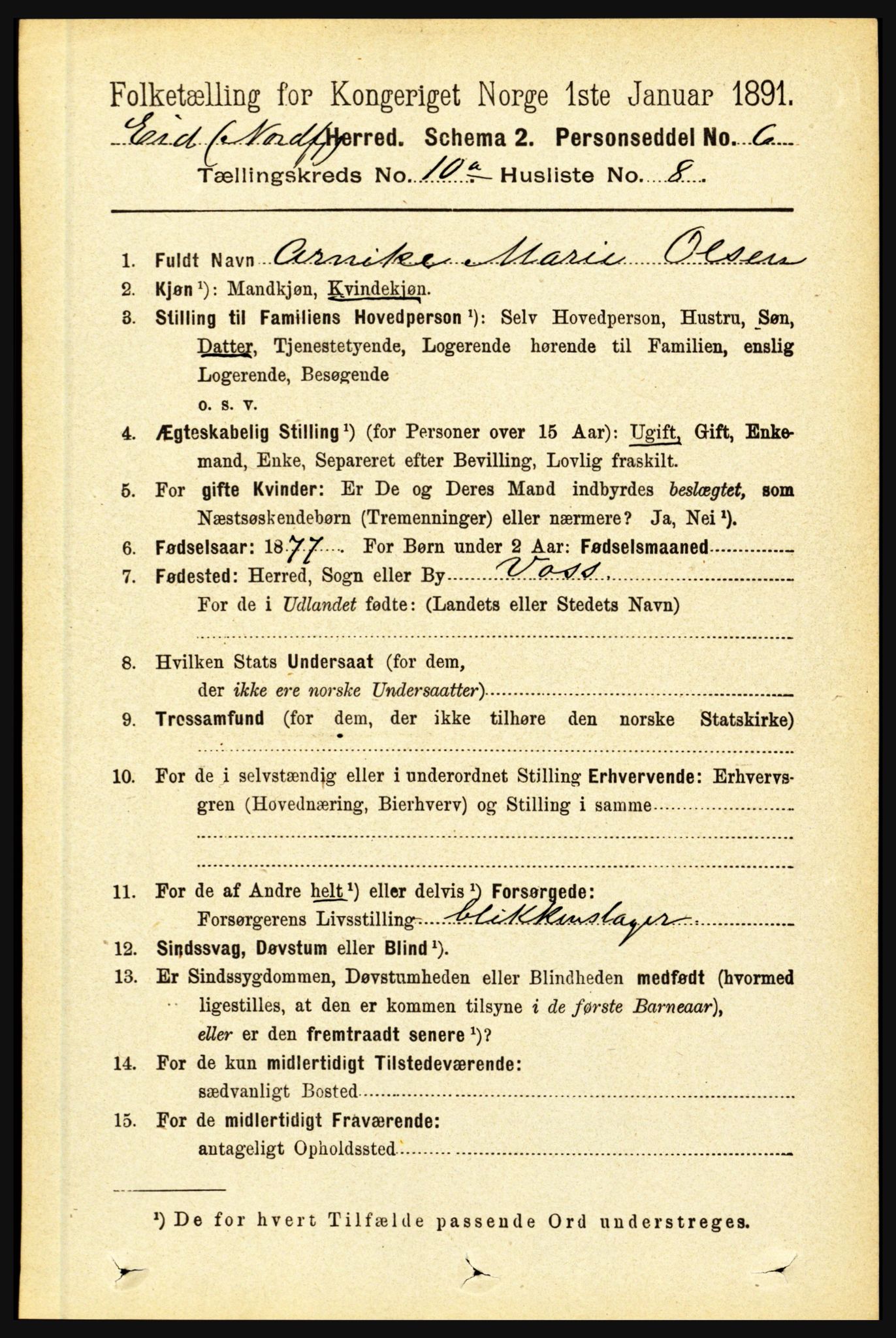 RA, 1891 census for 1443 Eid, 1891, p. 2870