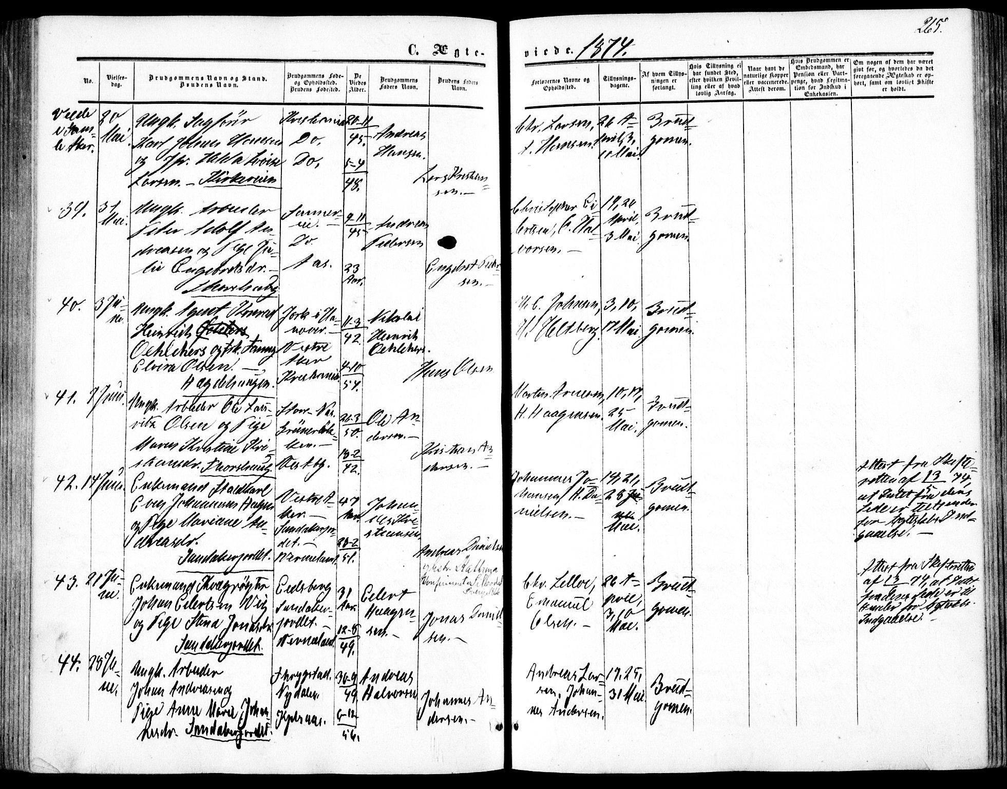 Vestre Aker prestekontor Kirkebøker, AV/SAO-A-10025/F/Fa/L0002: Parish register (official) no. 2, 1855-1877, p. 265