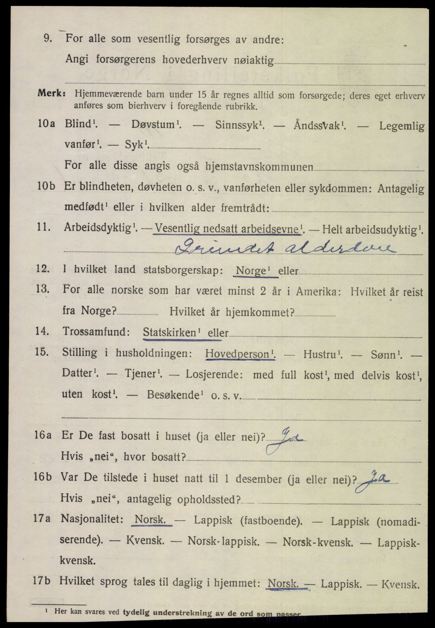 SAT, 1920 census for Rødøy, 1920, p. 4201