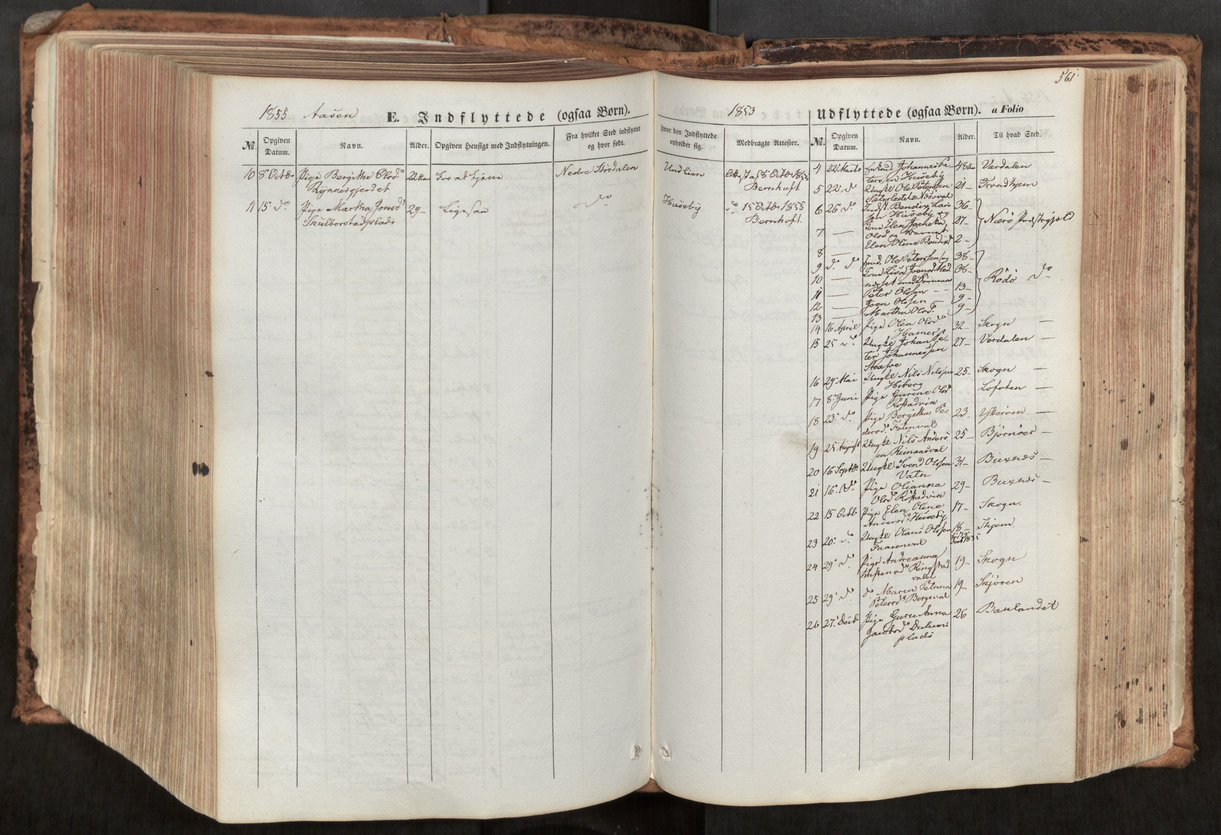 Ministerialprotokoller, klokkerbøker og fødselsregistre - Nord-Trøndelag, SAT/A-1458/713/L0116: Parish register (official) no. 713A07, 1850-1877, p. 561