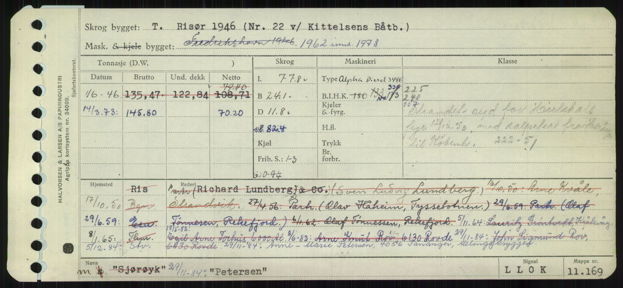 Sjøfartsdirektoratet med forløpere, Skipsmålingen, RA/S-1627/H/Ha/L0004/0002: Fartøy, Mas-R / Fartøy, Odin-R, p. 287