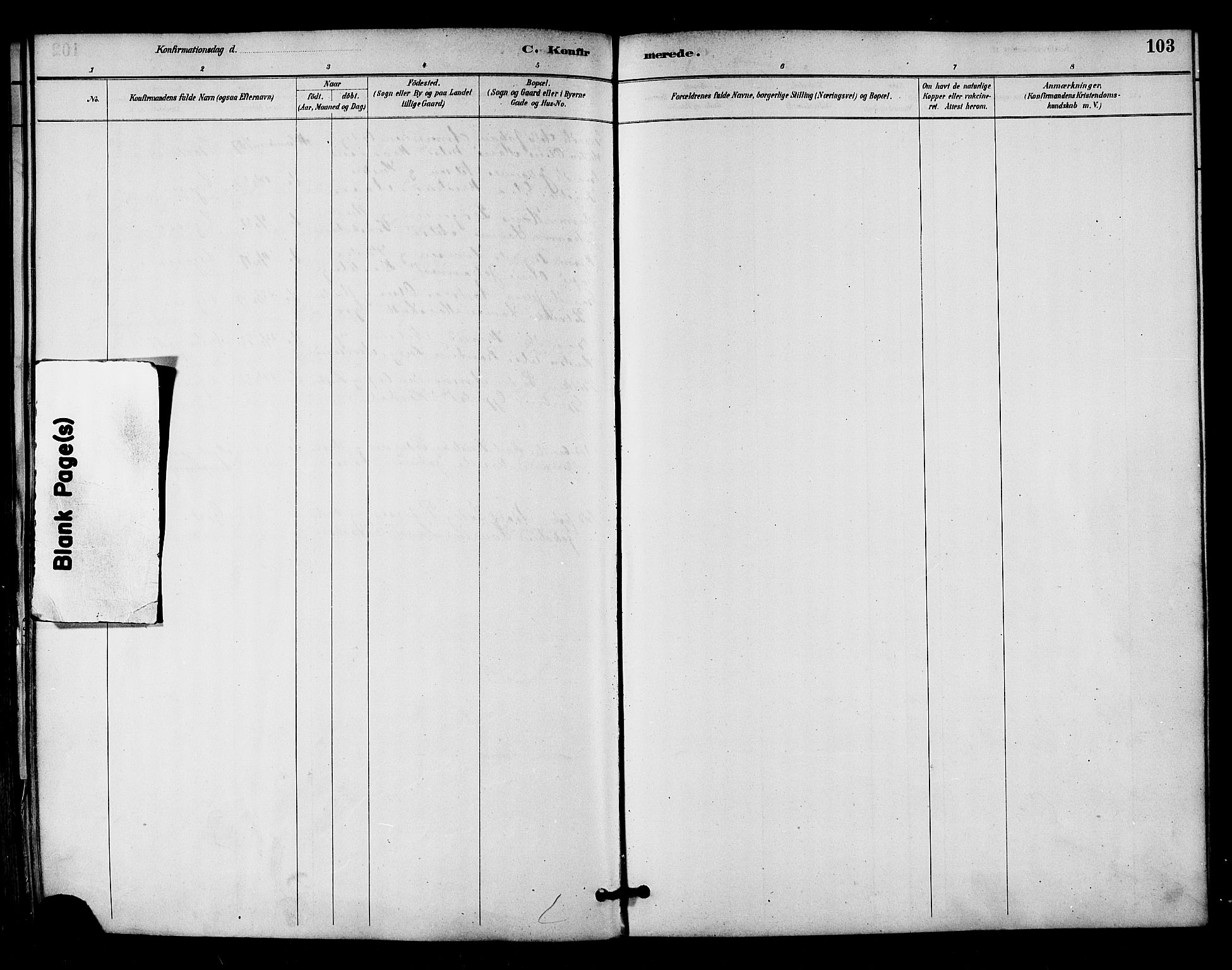 Ministerialprotokoller, klokkerbøker og fødselsregistre - Nordland, AV/SAT-A-1459/893/L1337: Parish register (official) no. 893A09, 1885-1893, p. 103