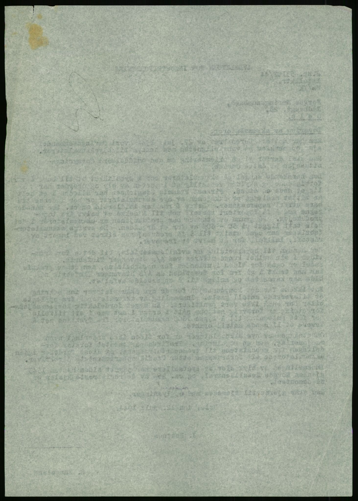 Direktoratet for industriforsyning, Sekretariatet, AV/RA-S-4153/D/Df/L0054: 9. Metallkontoret, 1940-1945, p. 396