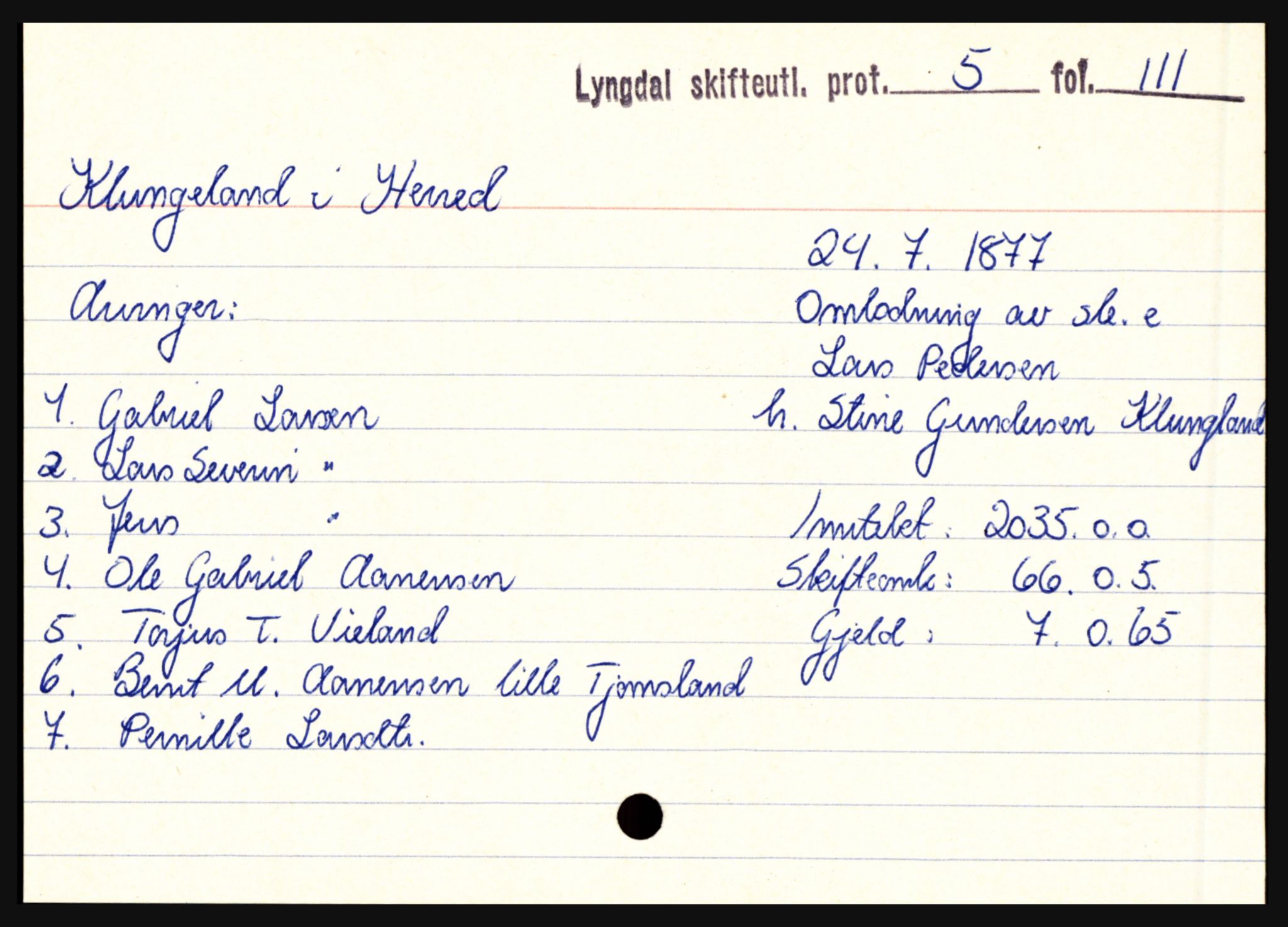 Lyngdal sorenskriveri, SAK/1221-0004/H, p. 6085