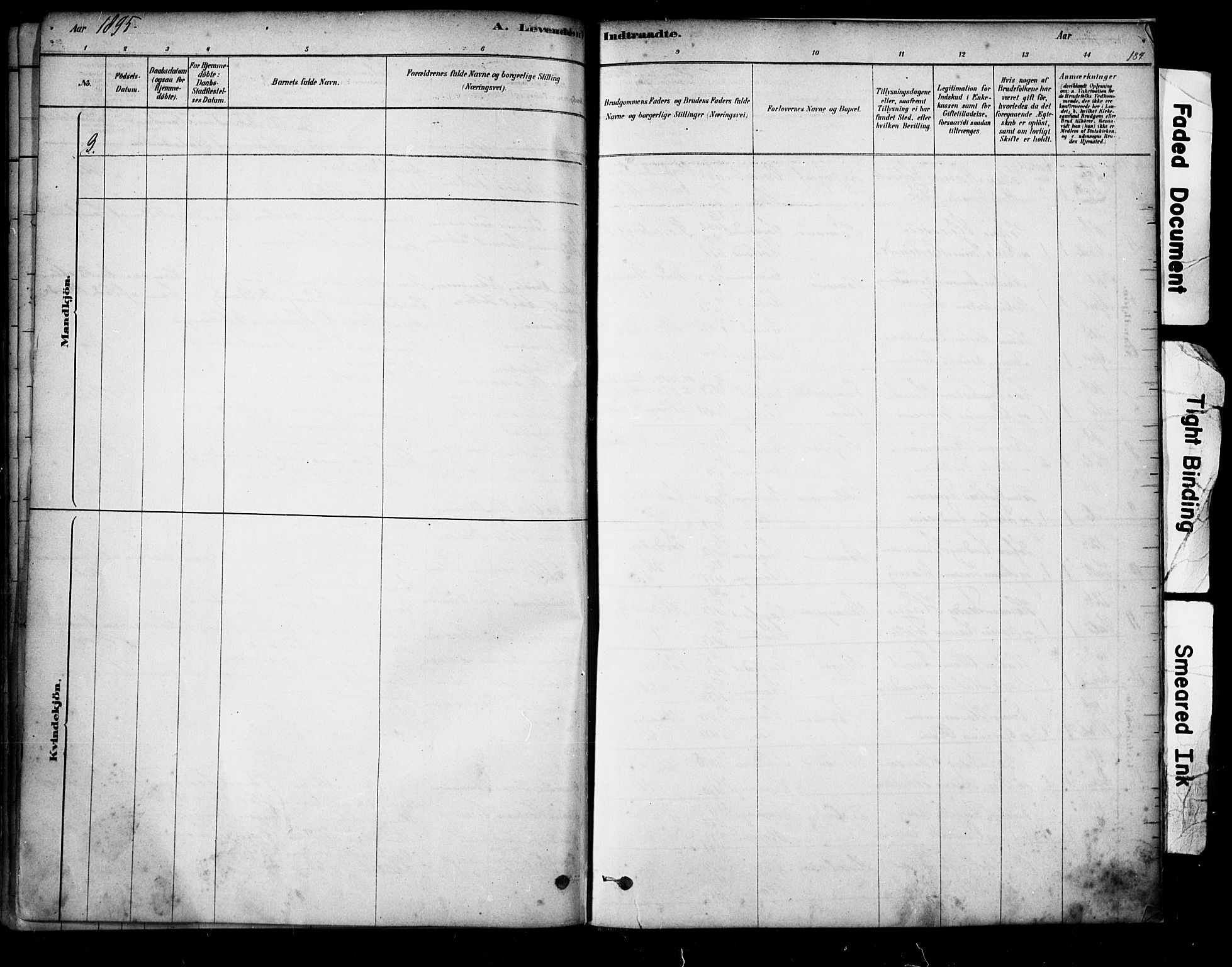 Domkirken sokneprestkontor, SAST/A-101812/001/30/30BA/L0029: Parish register (official) no. A 28, 1878-1904, p. 184