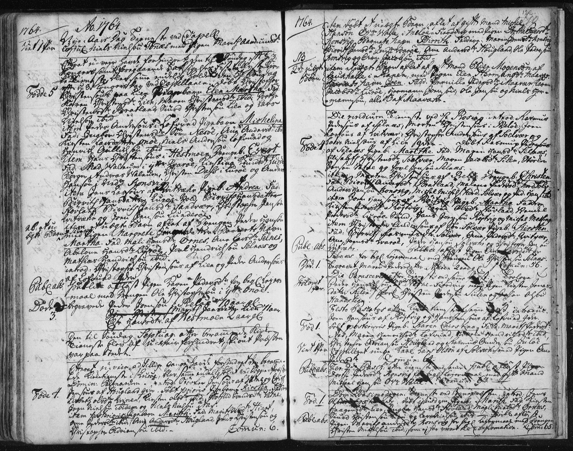 Ministerialprotokoller, klokkerbøker og fødselsregistre - Nordland, SAT/A-1459/841/L0587: Parish register (official) no. 841A02 /3, 1760-1767, p. 122
