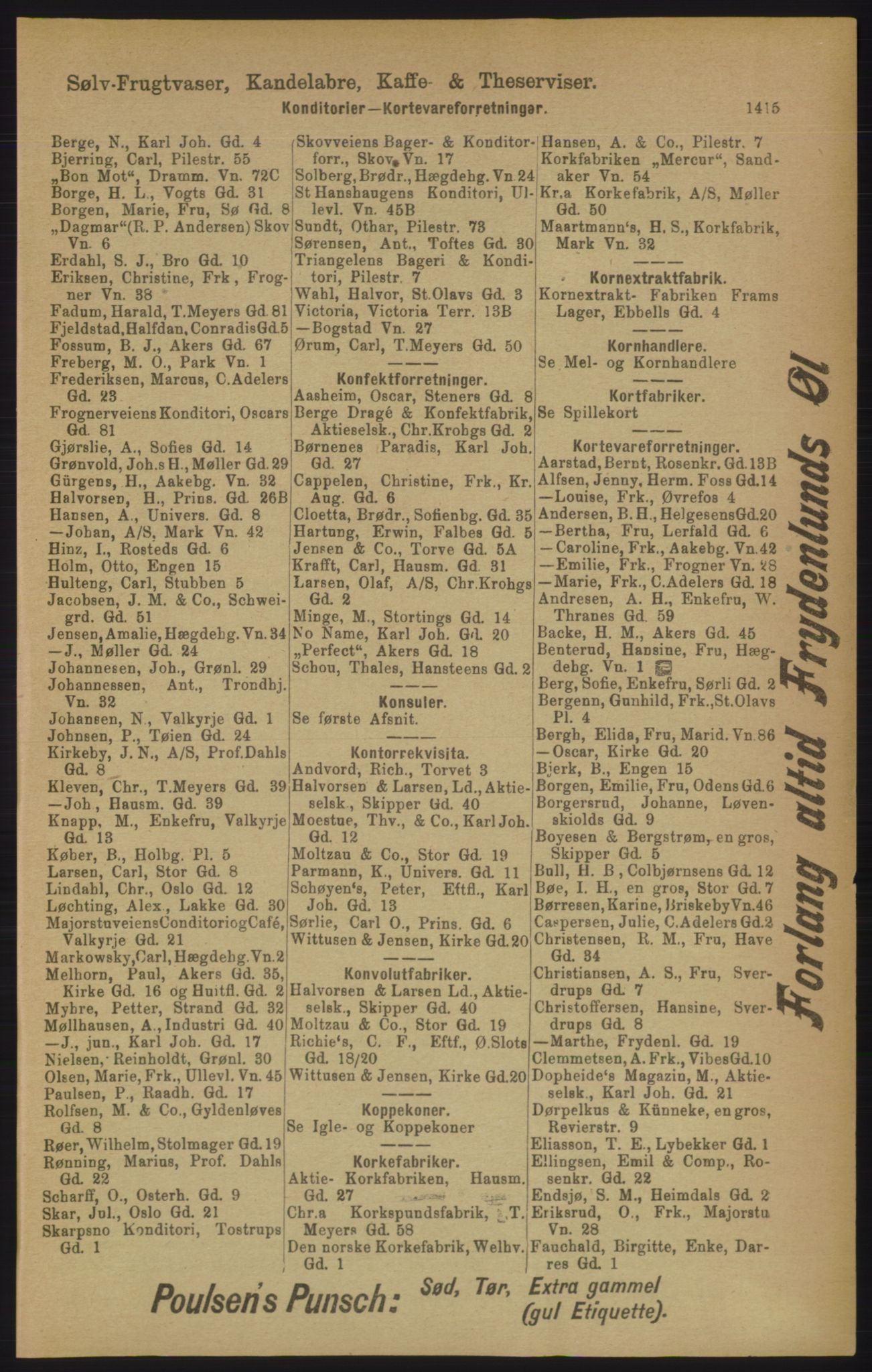 Kristiania/Oslo adressebok, PUBL/-, 1906, p. 1415
