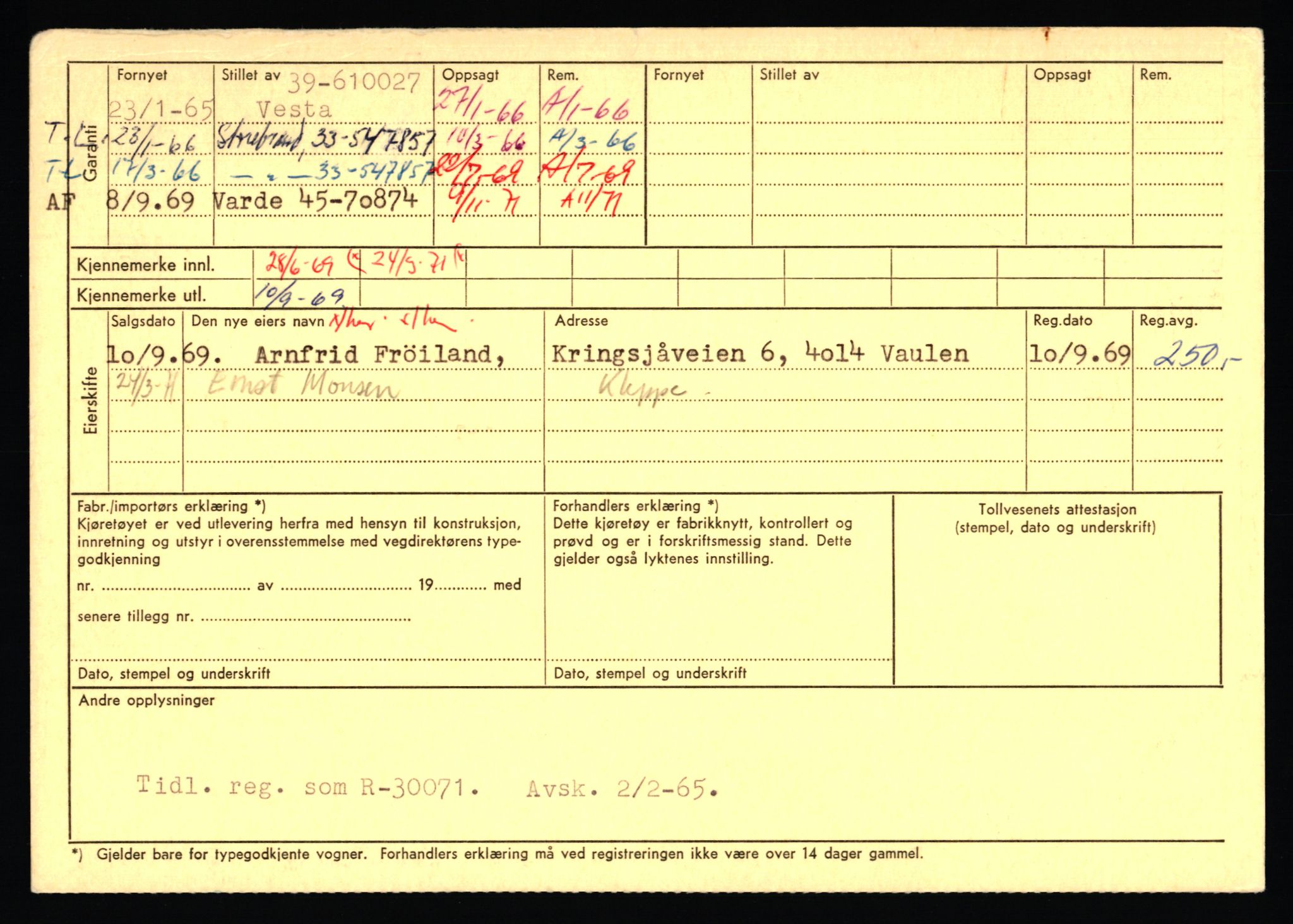 Stavanger trafikkstasjon, AV/SAST-A-101942/0/F/L0072: L-82200 - L-84099, 1930-1971, p. 1346