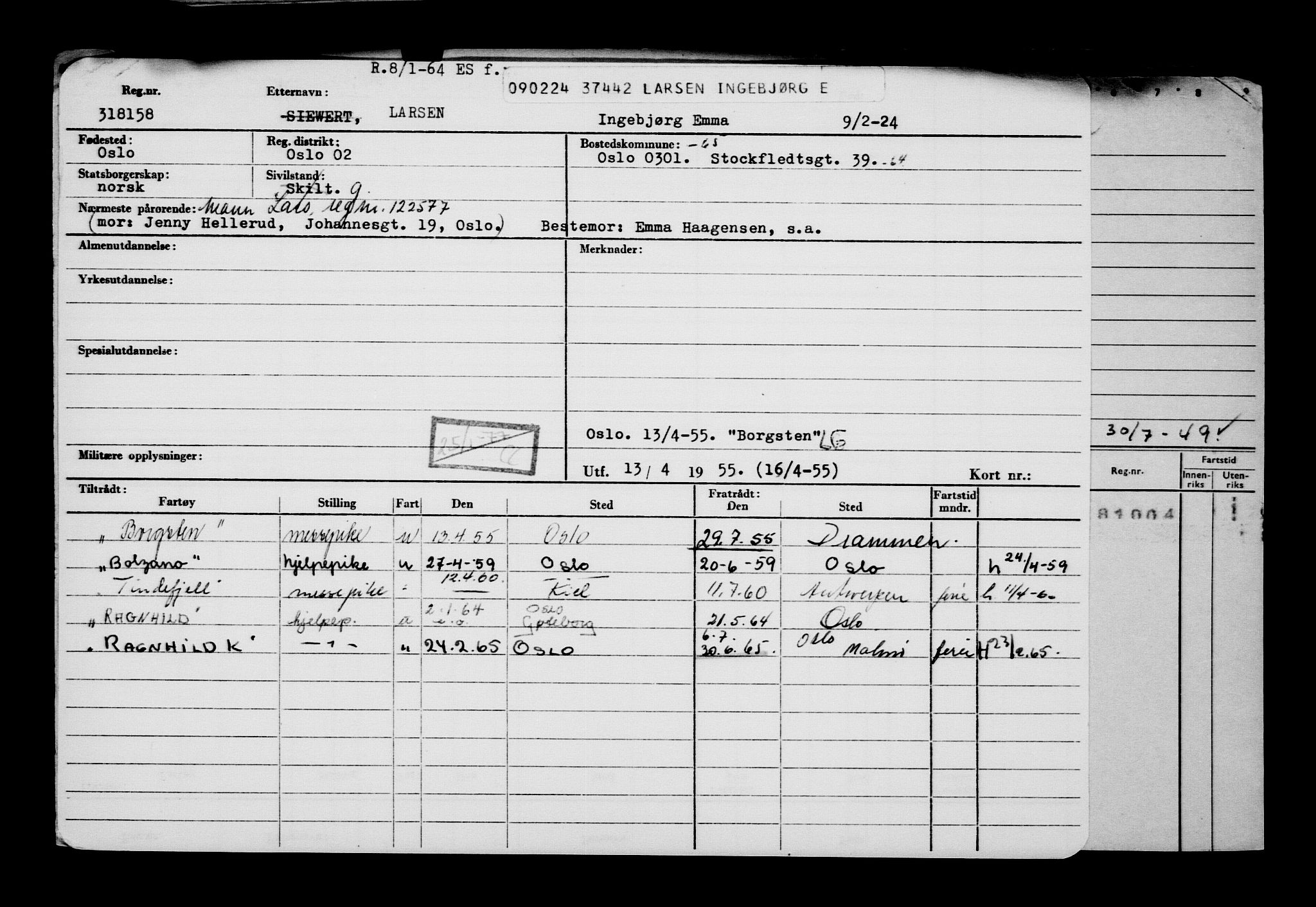 Direktoratet for sjømenn, AV/RA-S-3545/G/Gb/L0227: Hovedkort, 1924, p. 503