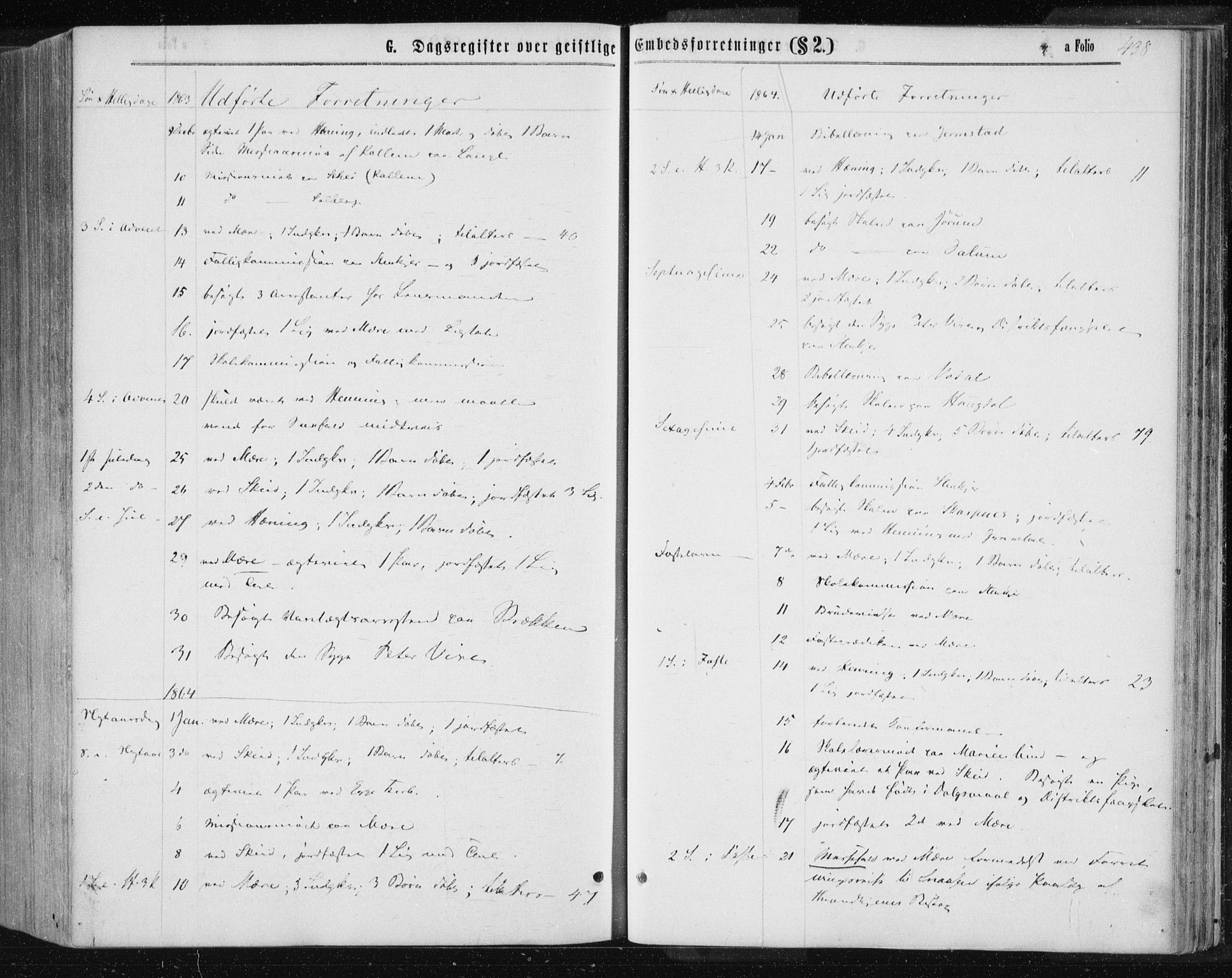 Ministerialprotokoller, klokkerbøker og fødselsregistre - Nord-Trøndelag, SAT/A-1458/735/L0345: Parish register (official) no. 735A08 /1, 1863-1872, p. 438