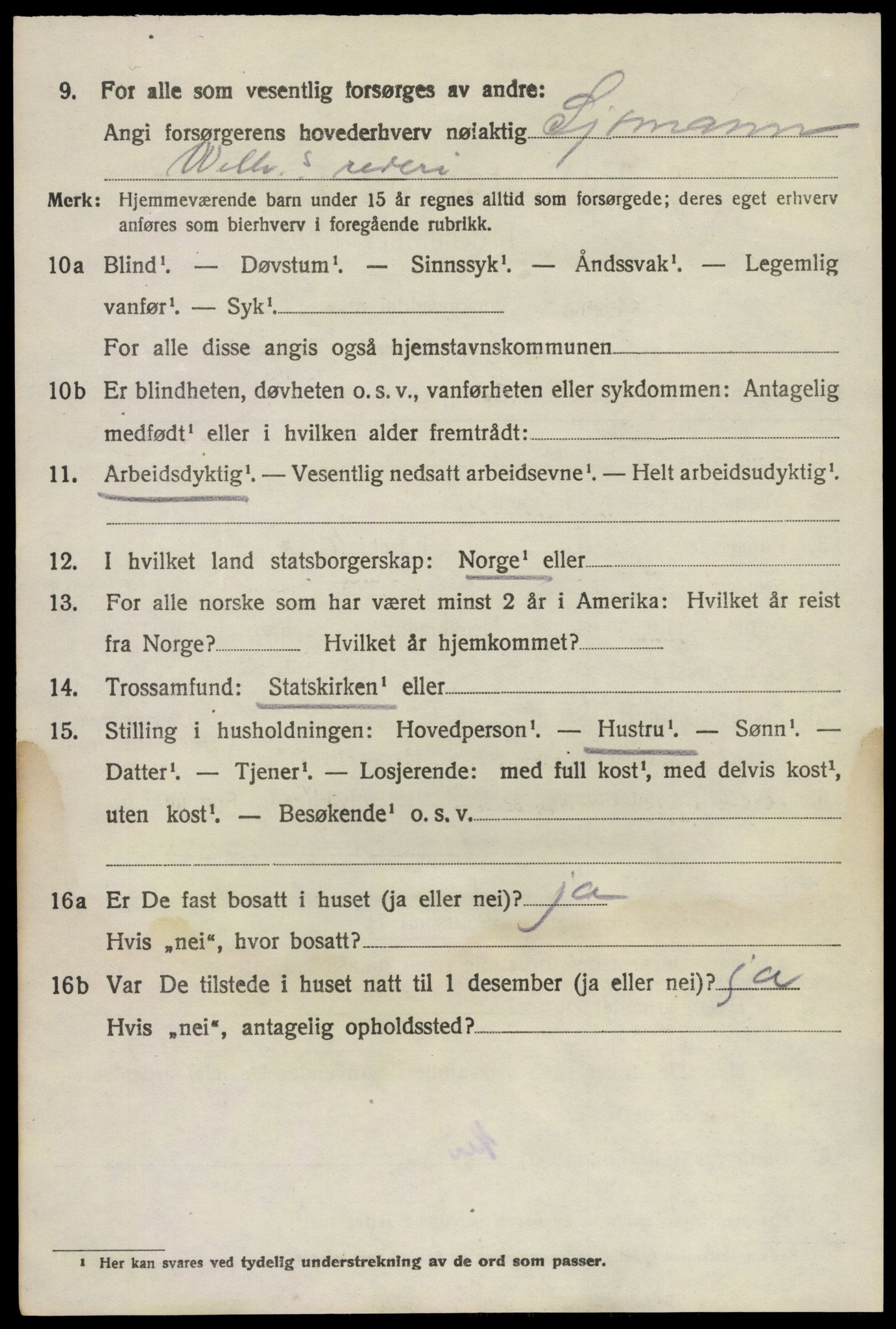 SAKO, 1920 census for Brunlanes, 1920, p. 5796