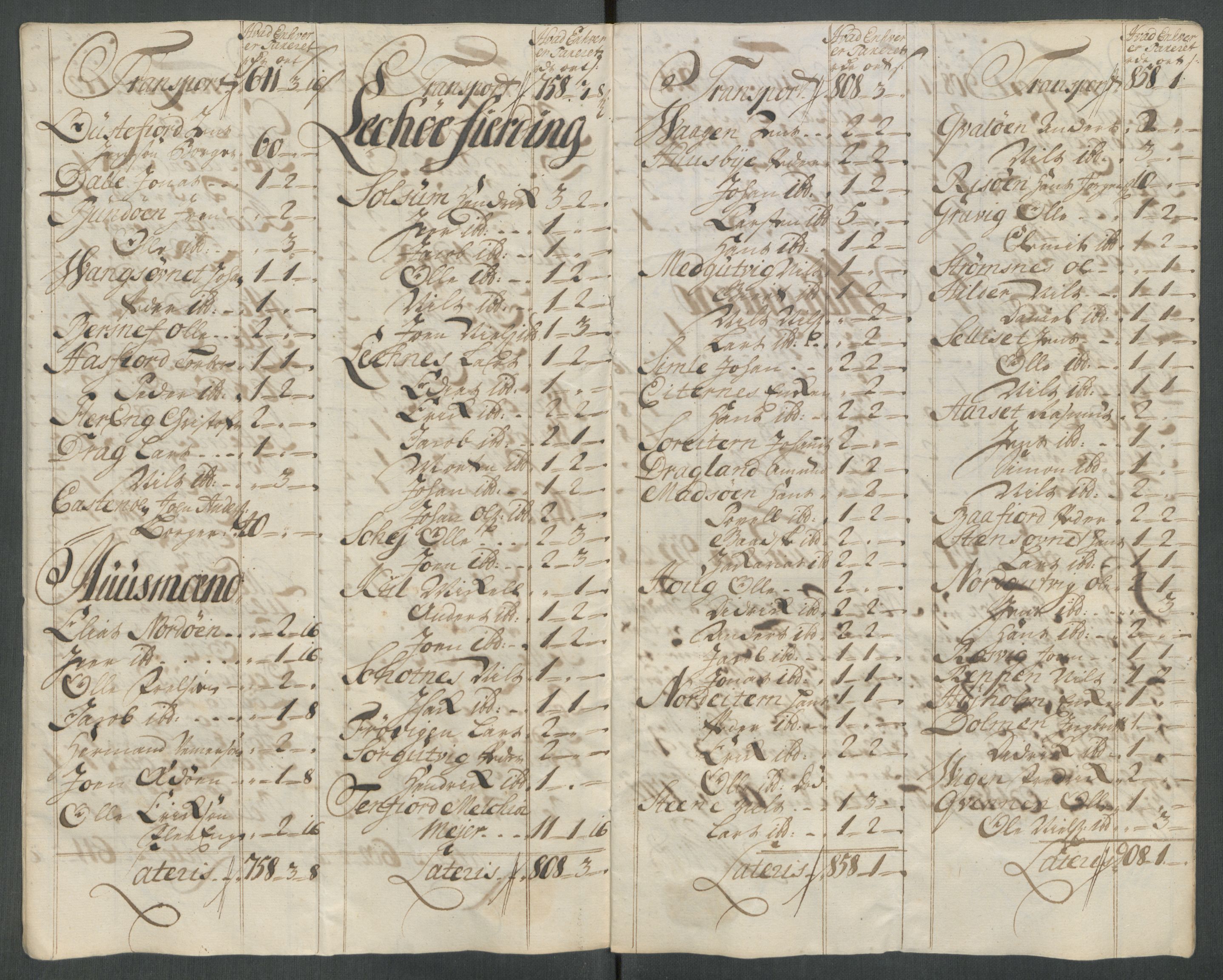 Rentekammeret inntil 1814, Reviderte regnskaper, Fogderegnskap, RA/EA-4092/R64/L4438: Fogderegnskap Namdal, 1717, p. 129