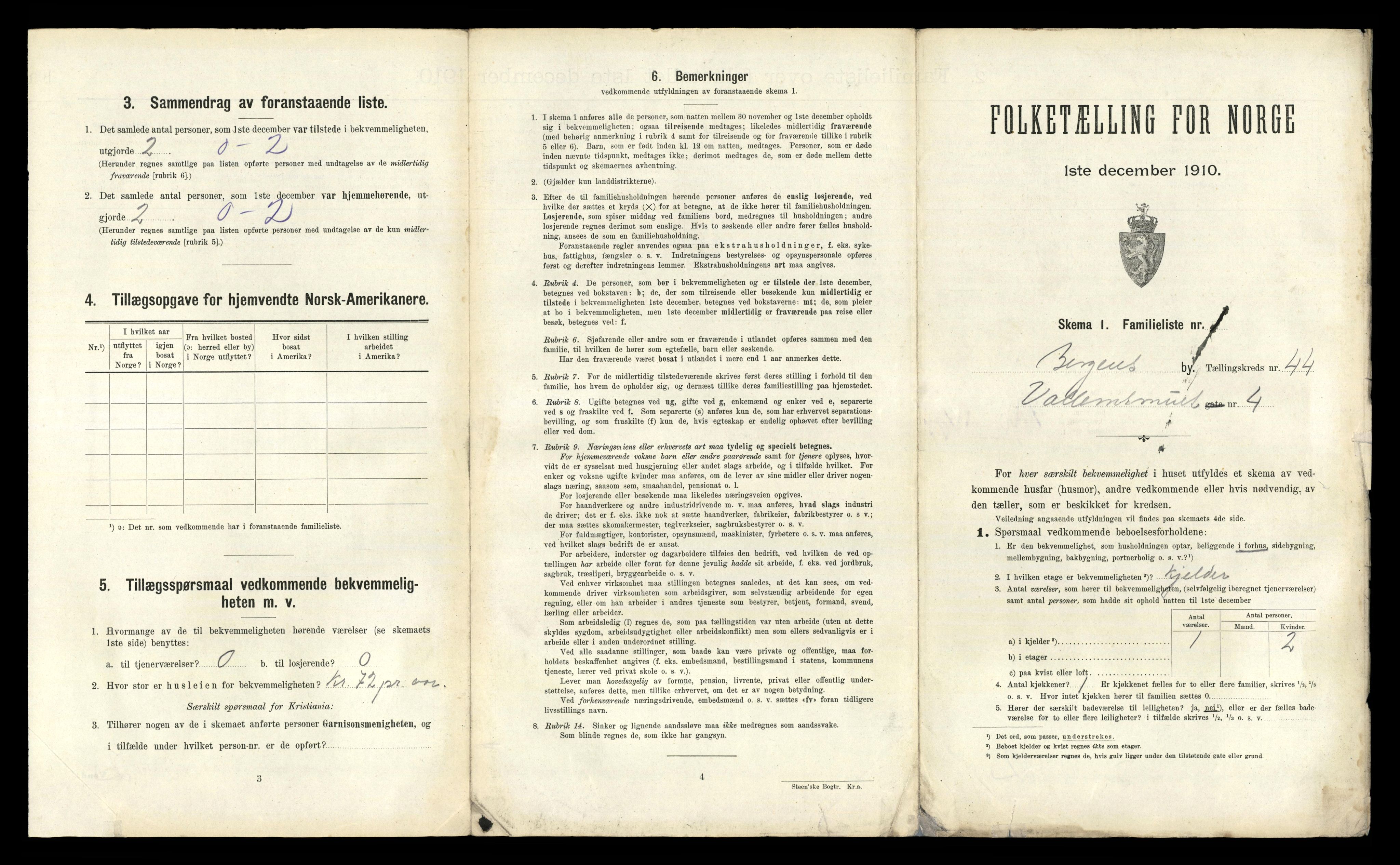 RA, 1910 census for Bergen, 1910, p. 14901