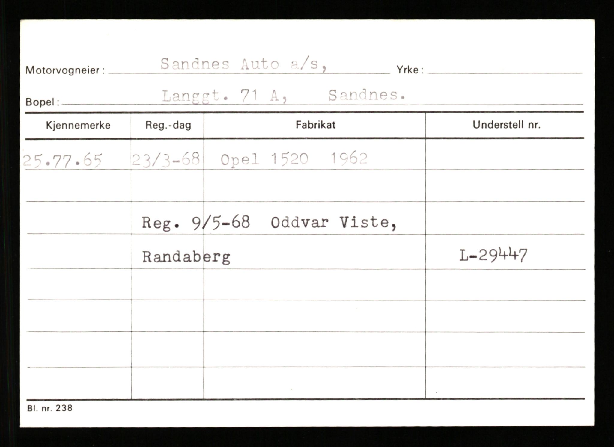 Stavanger trafikkstasjon, AV/SAST-A-101942/0/G/L0011: Registreringsnummer: 240000 - 363477, 1930-1971, p. 609