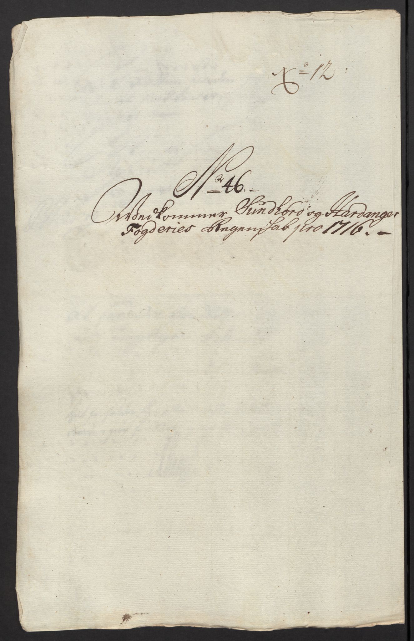 Rentekammeret inntil 1814, Reviderte regnskaper, Fogderegnskap, RA/EA-4092/R48/L2992: Fogderegnskap Sunnhordland og Hardanger, 1716, p. 246