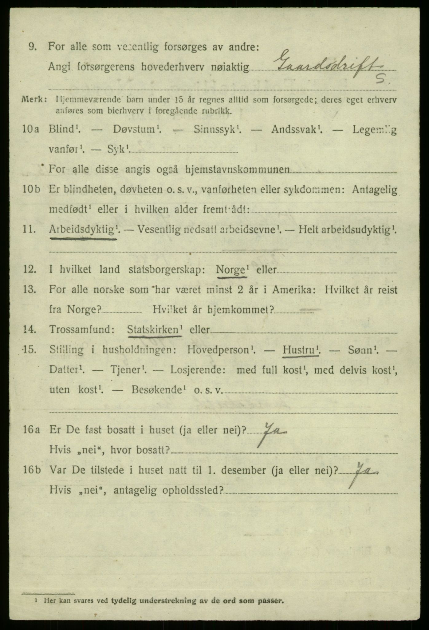 SAB, 1920 census for Manger, 1920, p. 8447