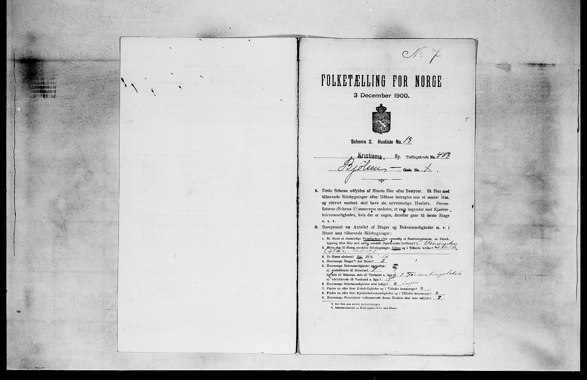 SAO, 1900 census for Kristiania, 1900, p. 5999