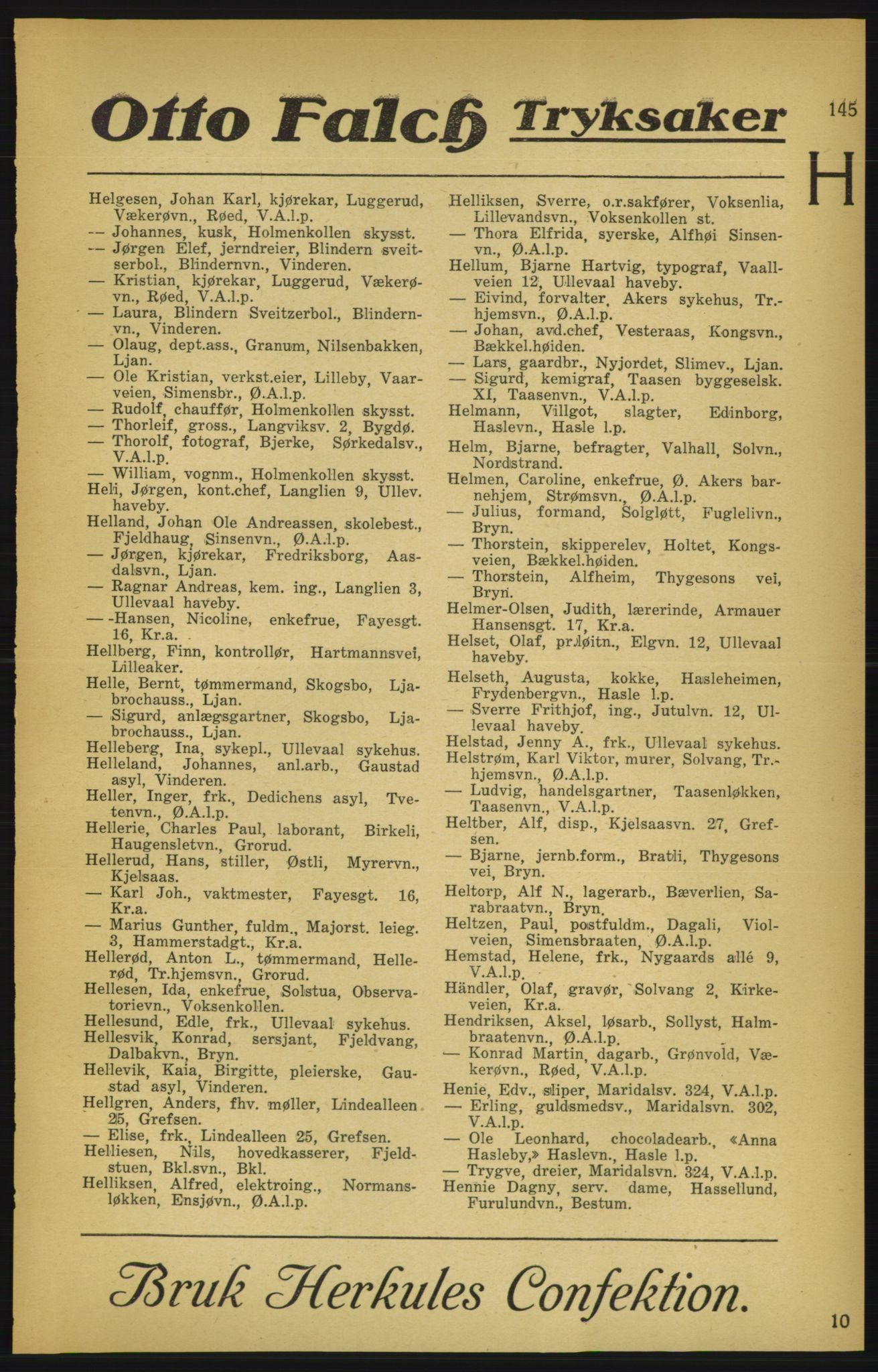 Aker adressebok/adressekalender, PUBL/001/A/003: Akers adressekalender, 1924-1925, p. 145