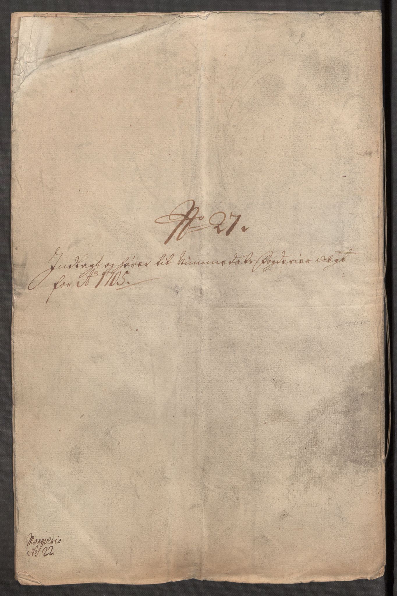 Rentekammeret inntil 1814, Reviderte regnskaper, Fogderegnskap, AV/RA-EA-4092/R64/L4429: Fogderegnskap Namdal, 1705-1706, p. 208