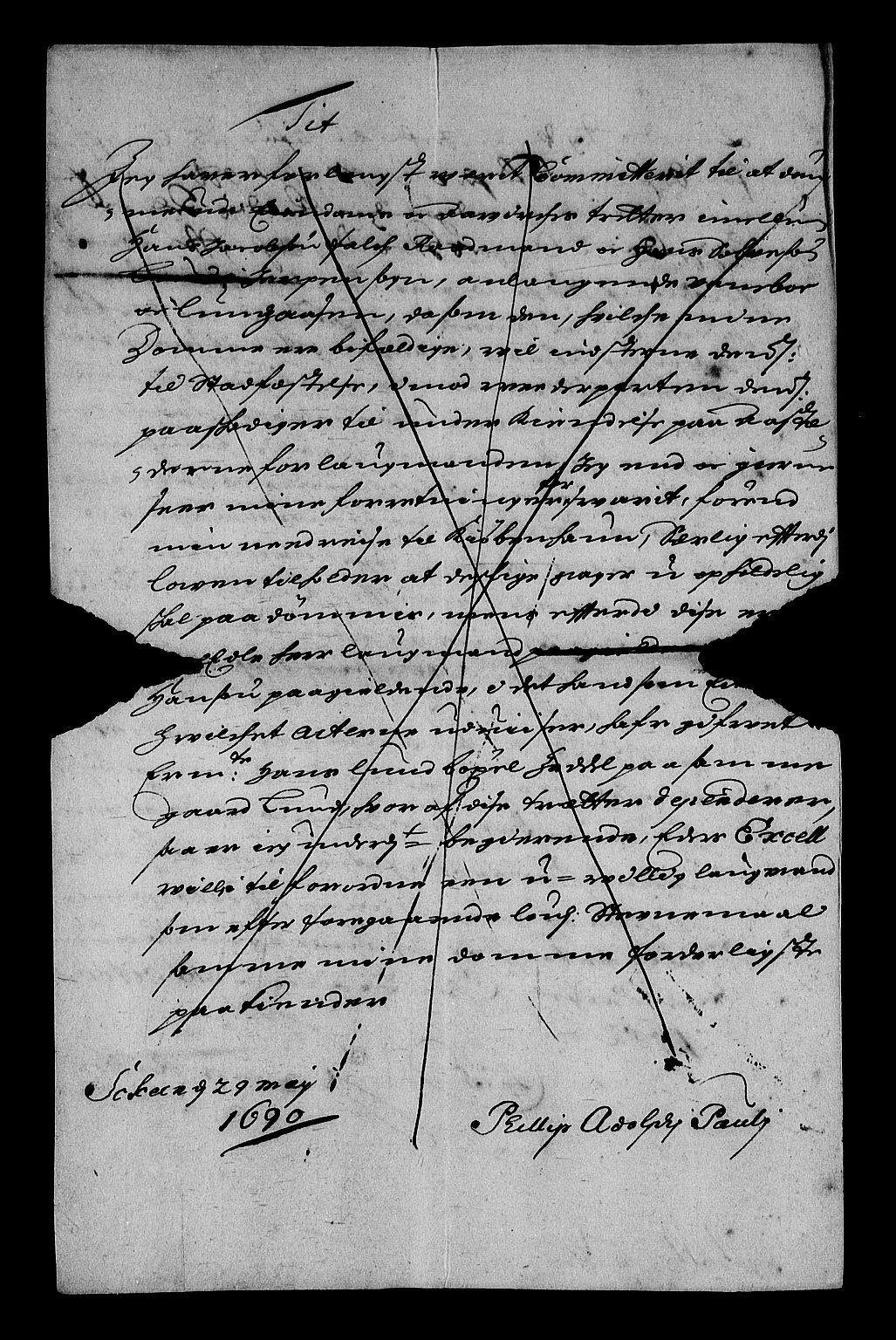 Stattholderembetet 1572-1771, AV/RA-EA-2870/Af/L0003: Avskrifter av vedlegg til originale supplikker, nummerert i samsvar med supplikkbøkene, 1689-1691, p. 195