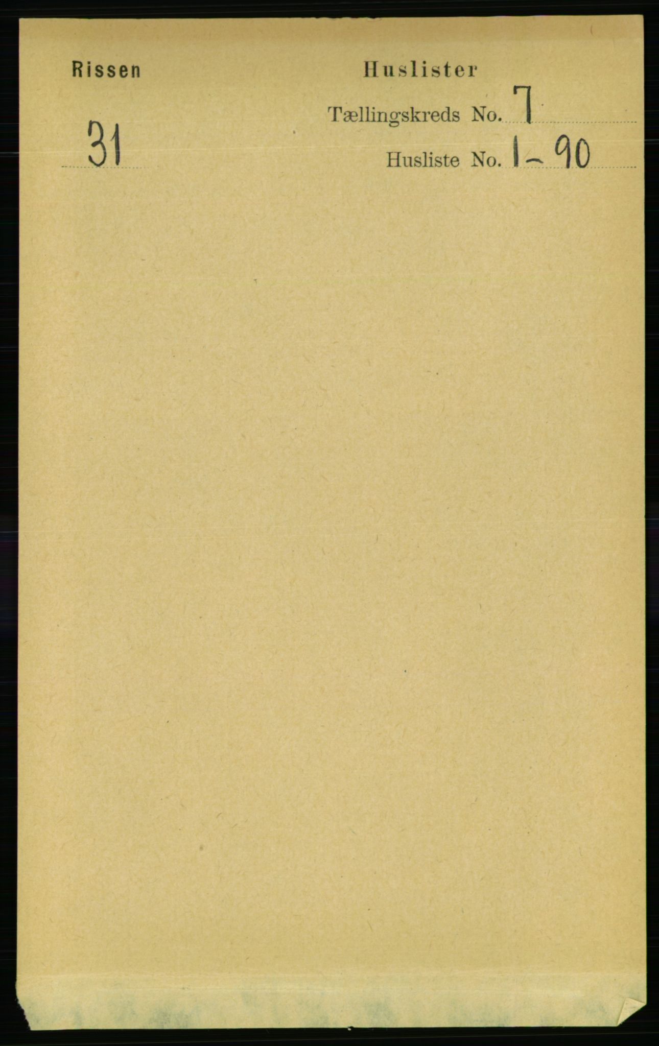 RA, 1891 census for 1624 Rissa, 1891, p. 3895
