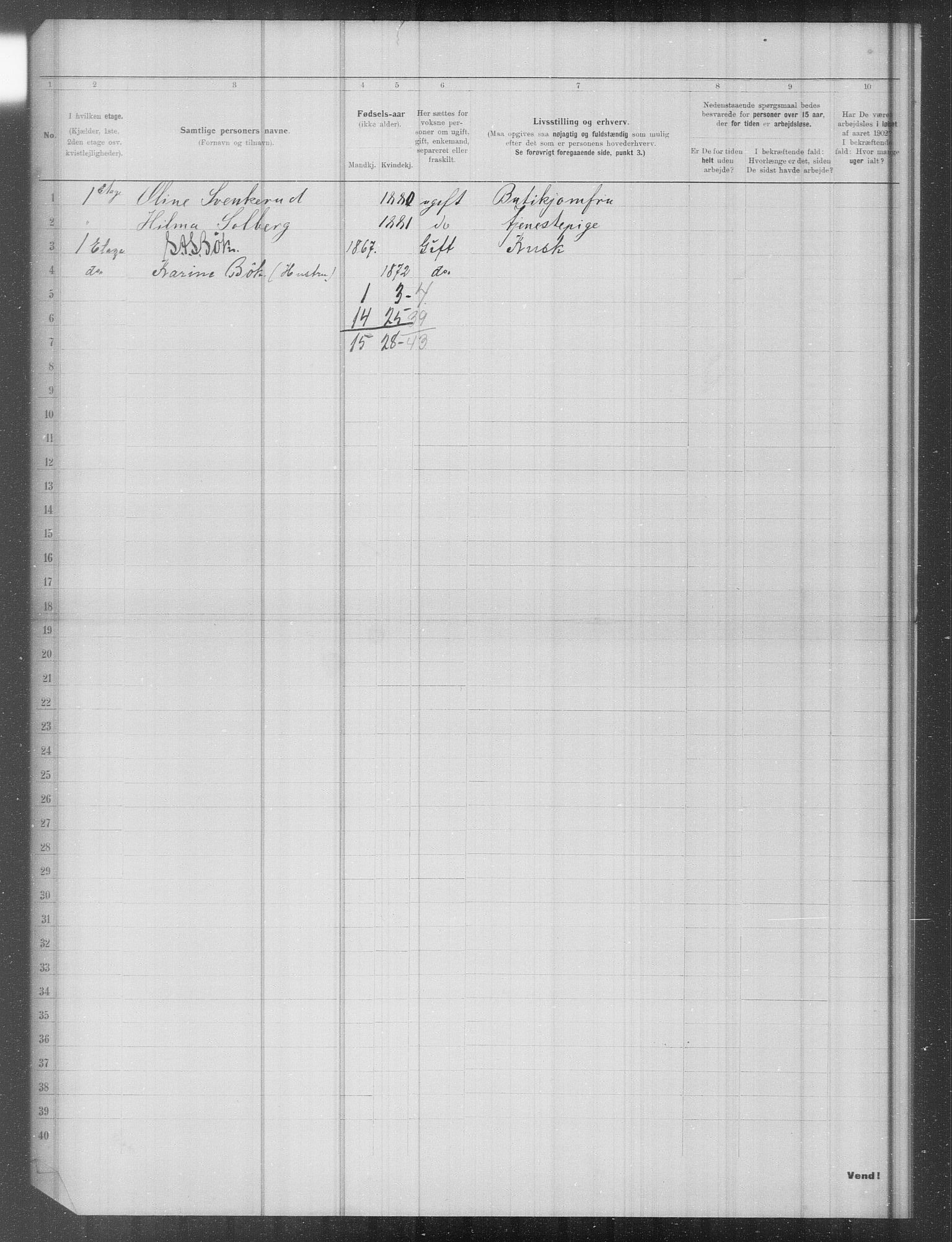 OBA, Municipal Census 1902 for Kristiania, 1902, p. 14831