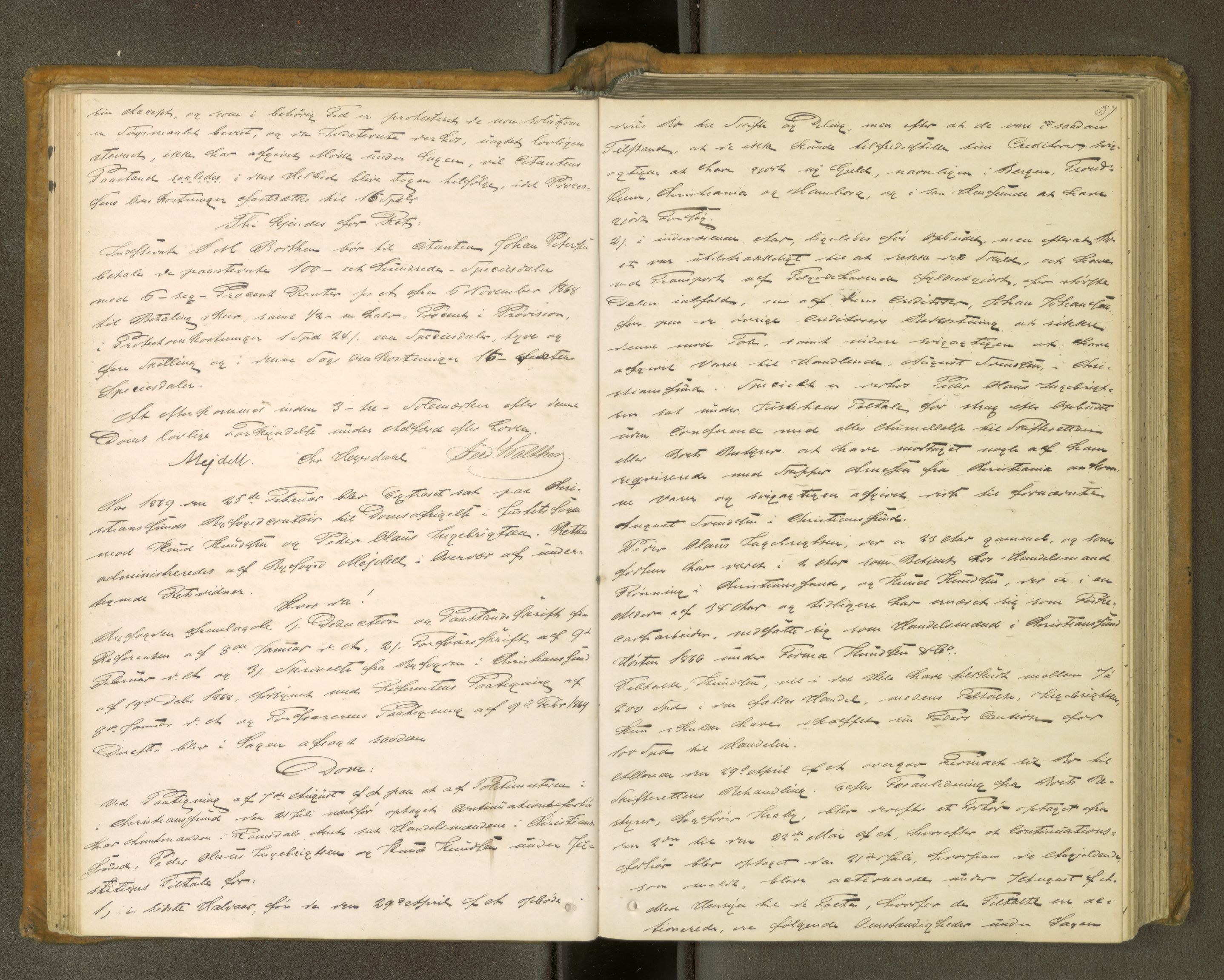Kristiansund byfogd, AV/SAT-A-4587/A/04/L0004: Domprotokoll. Aut. 24.01.1868, 1868-1874, p. 56b-57a