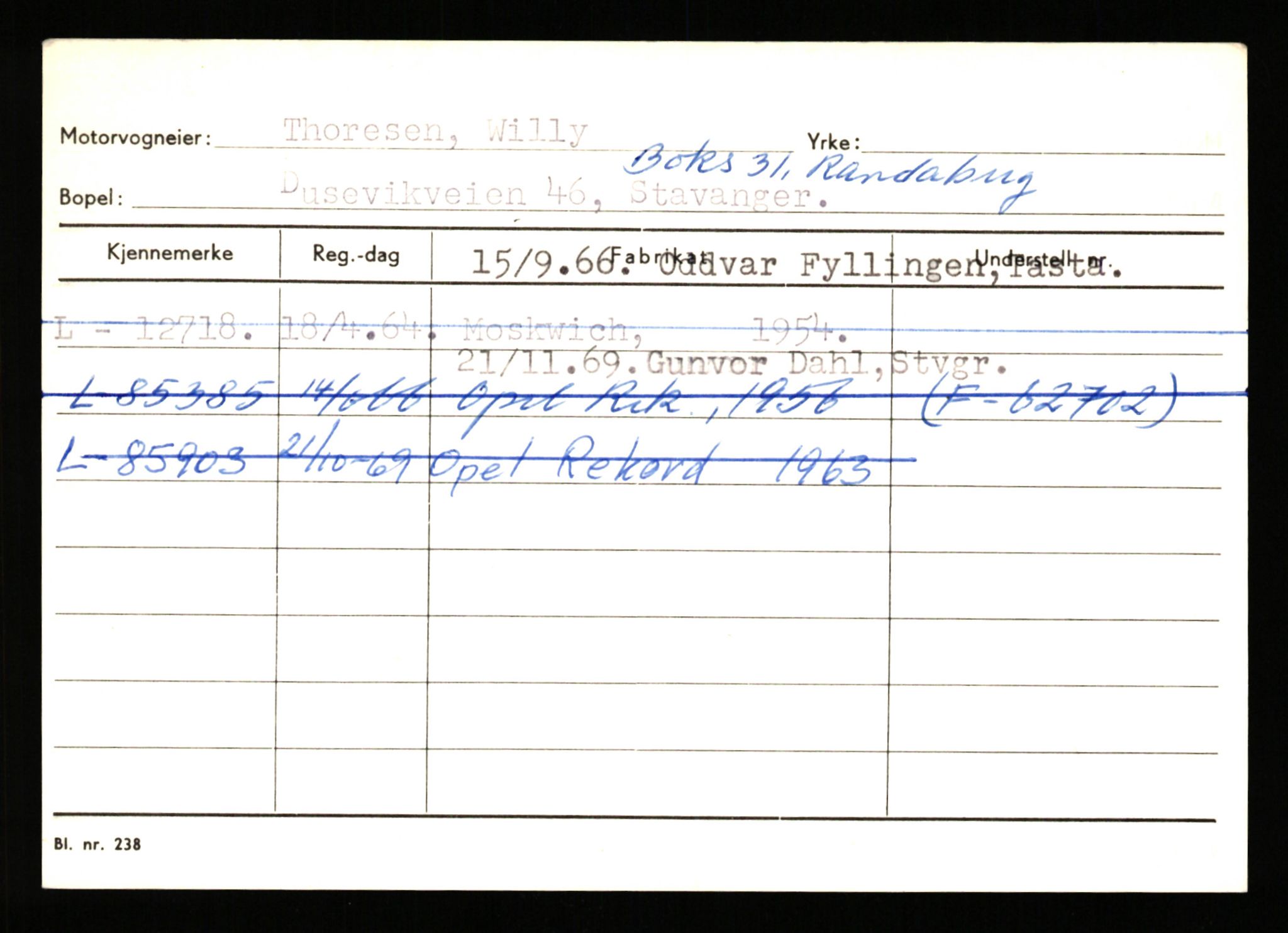 Stavanger trafikkstasjon, AV/SAST-A-101942/0/H/L0038: Sørbø - Tjeltveit, 1930-1971, p. 2481