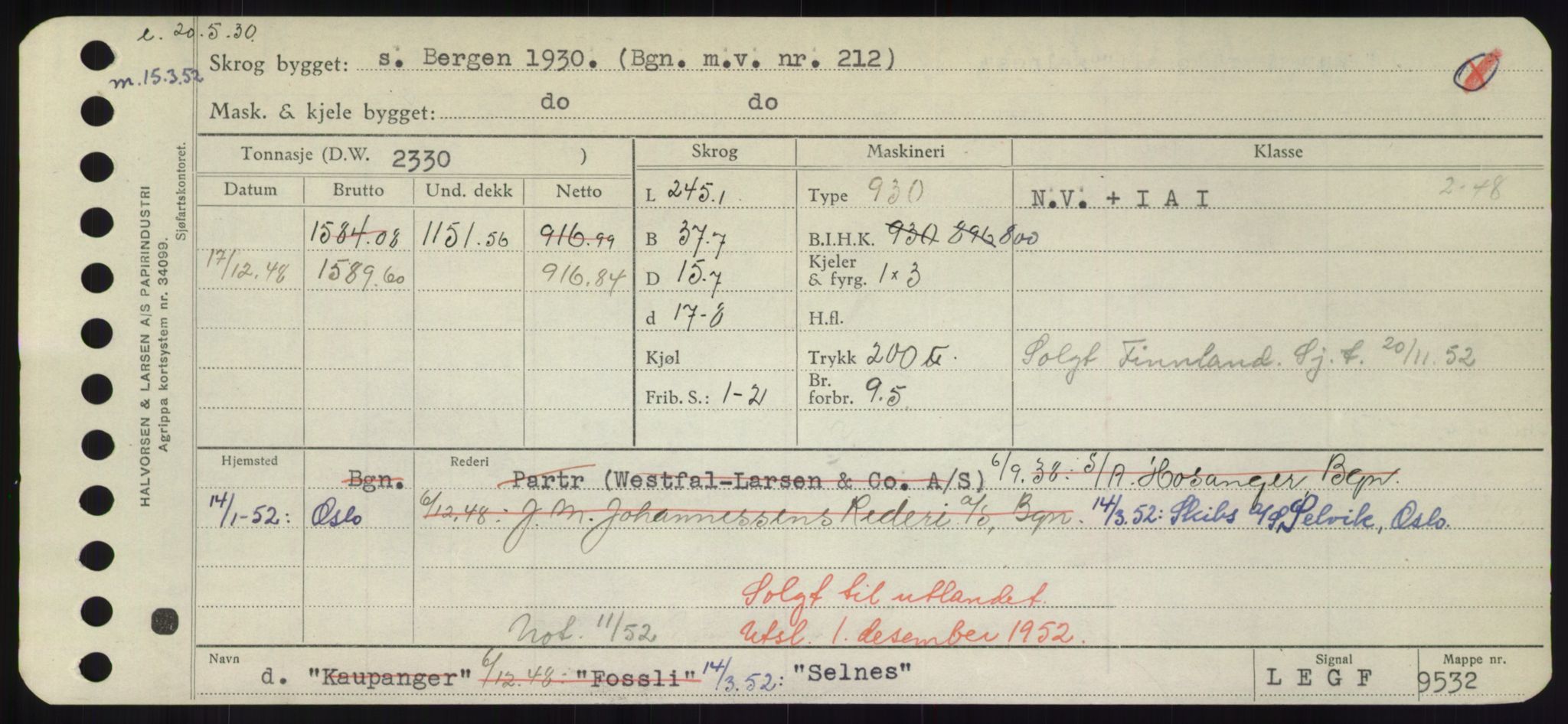 Sjøfartsdirektoratet med forløpere, Skipsmålingen, AV/RA-S-1627/H/Hd/L0032: Fartøy, San-Seve, p. 455