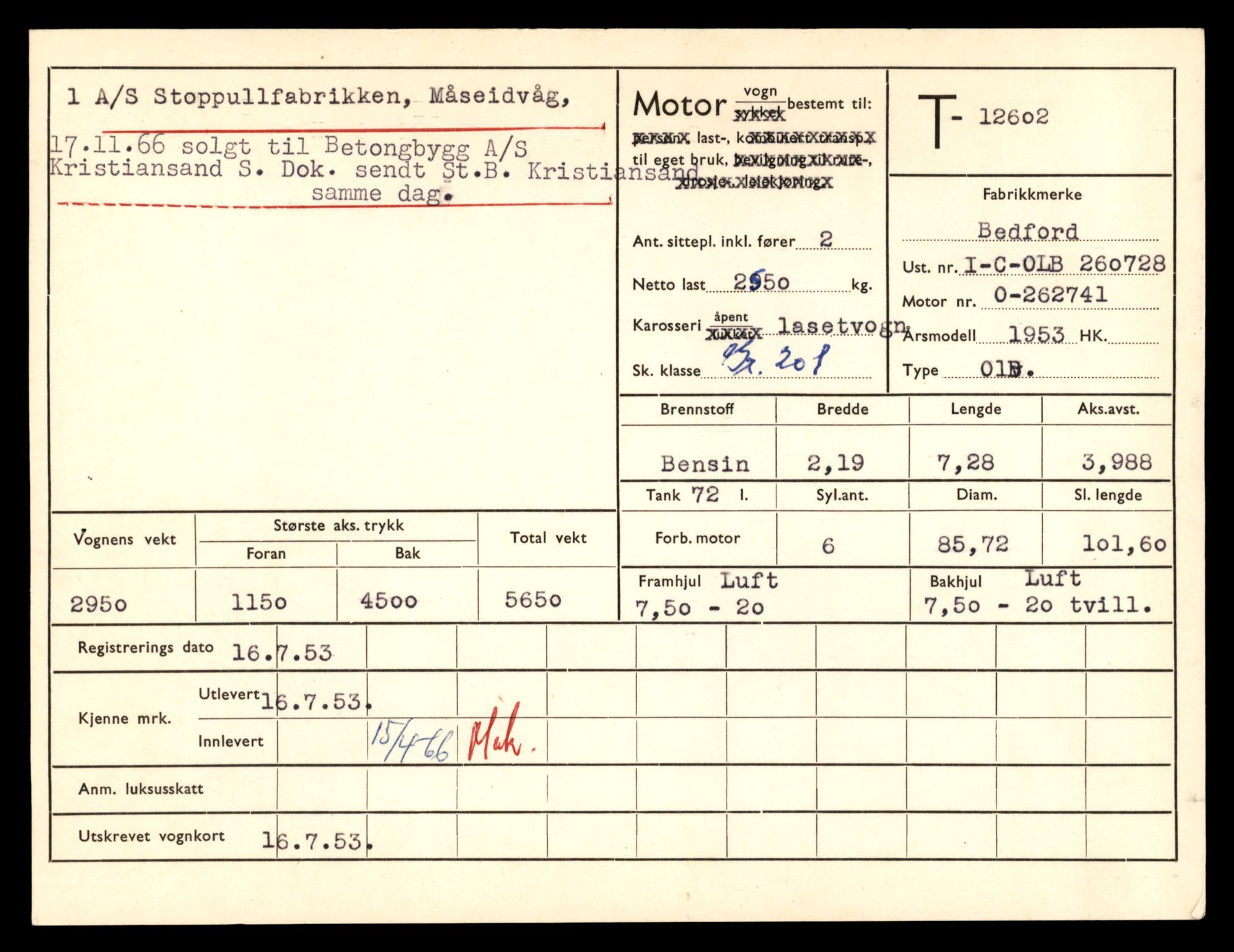 Møre og Romsdal vegkontor - Ålesund trafikkstasjon, AV/SAT-A-4099/F/Fe/L0034: Registreringskort for kjøretøy T 12500 - T 12652, 1927-1998, p. 1944