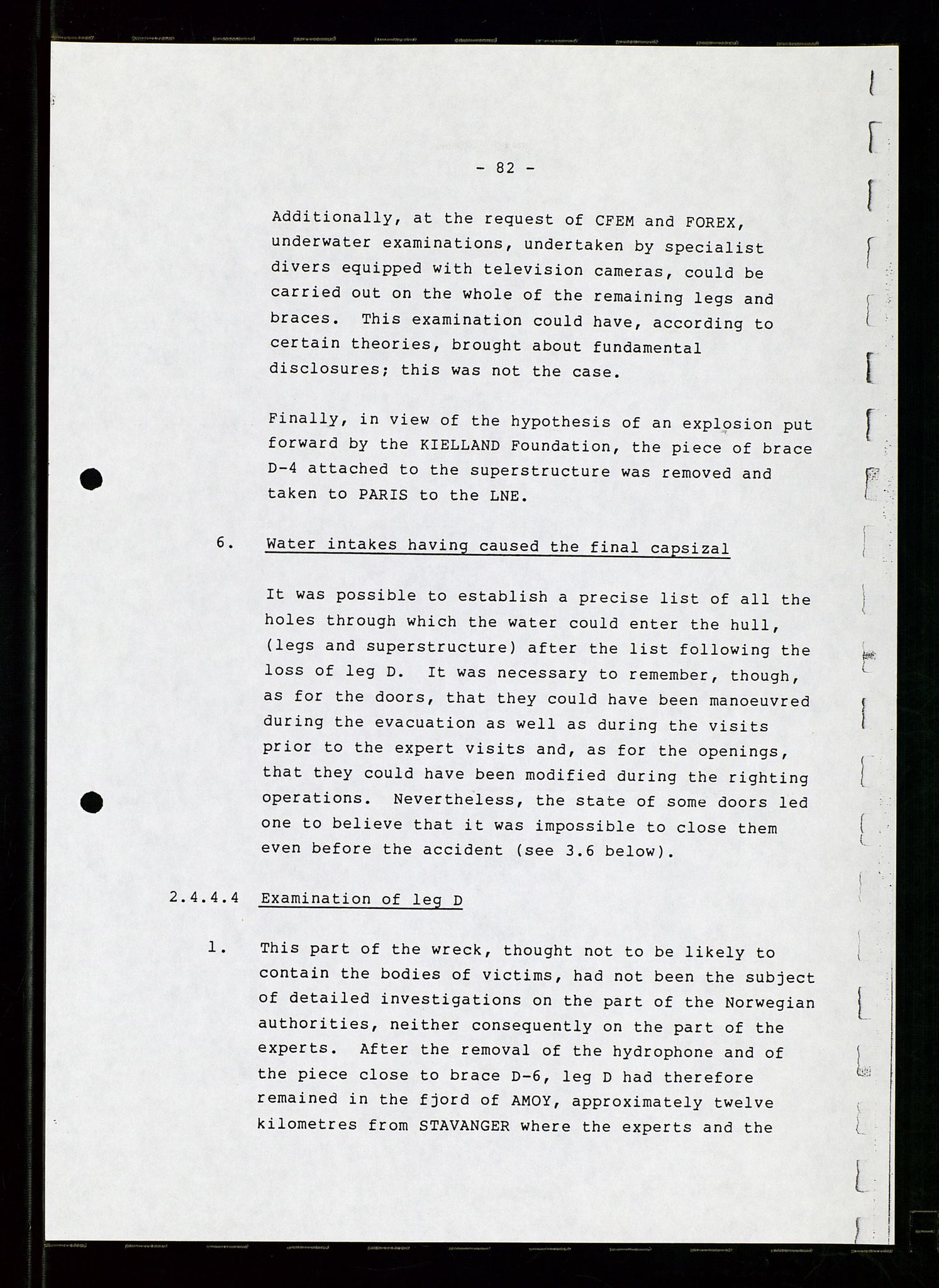 Pa 1503 - Stavanger Drilling AS, AV/SAST-A-101906/Da/L0007: Alexander L. Kielland - Rettssak i Paris, 1982-1988, p. 82