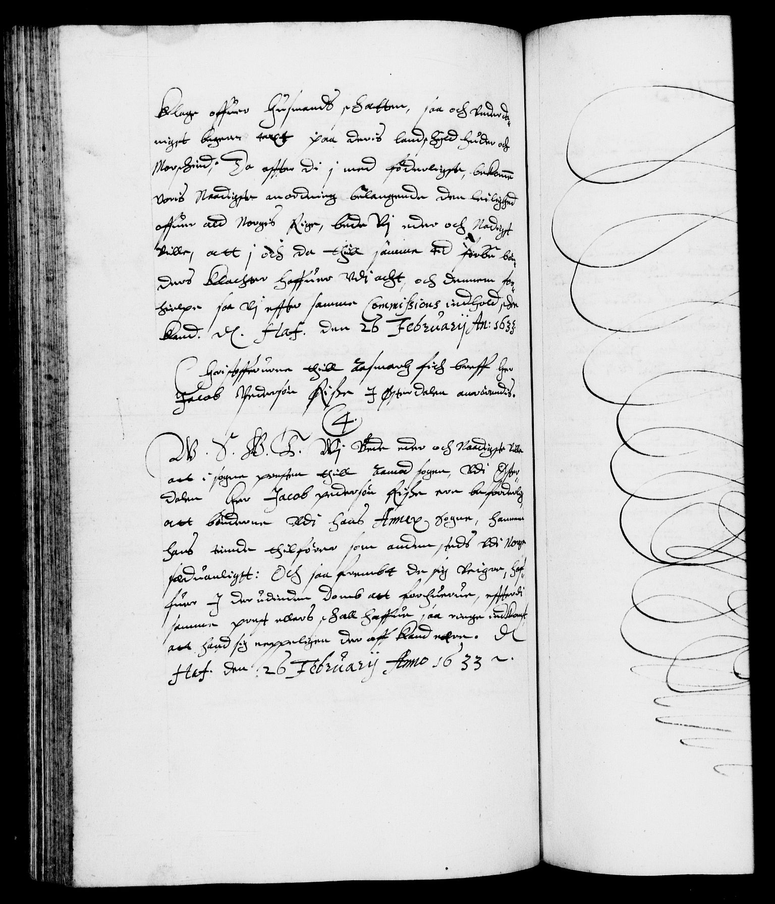 Danske Kanselli 1572-1799, AV/RA-EA-3023/F/Fc/Fca/Fcab/L0005: Norske tegnelser (mikrofilm), 1628-1633, p. 278b