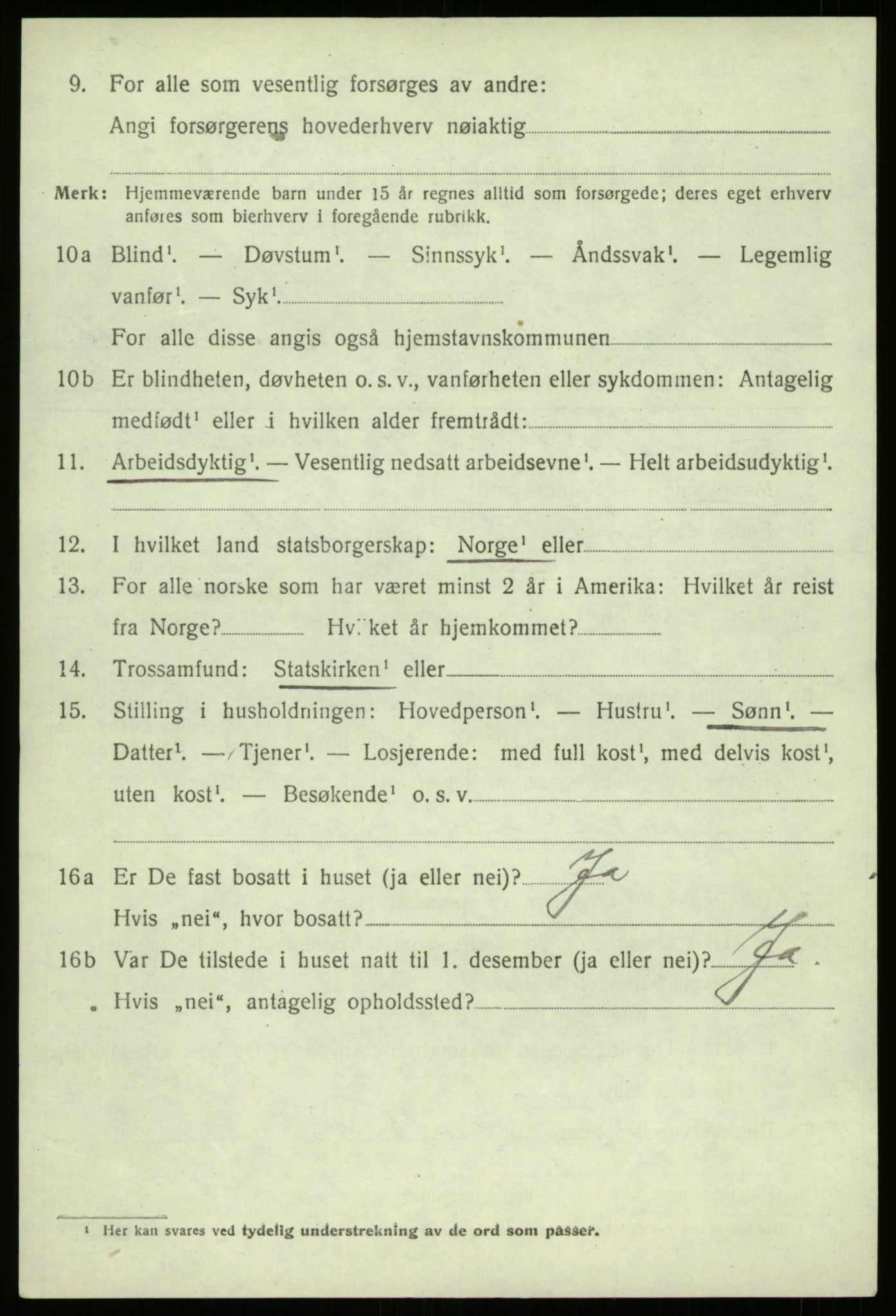 SAB, 1920 census for Fjaler, 1920, p. 6752