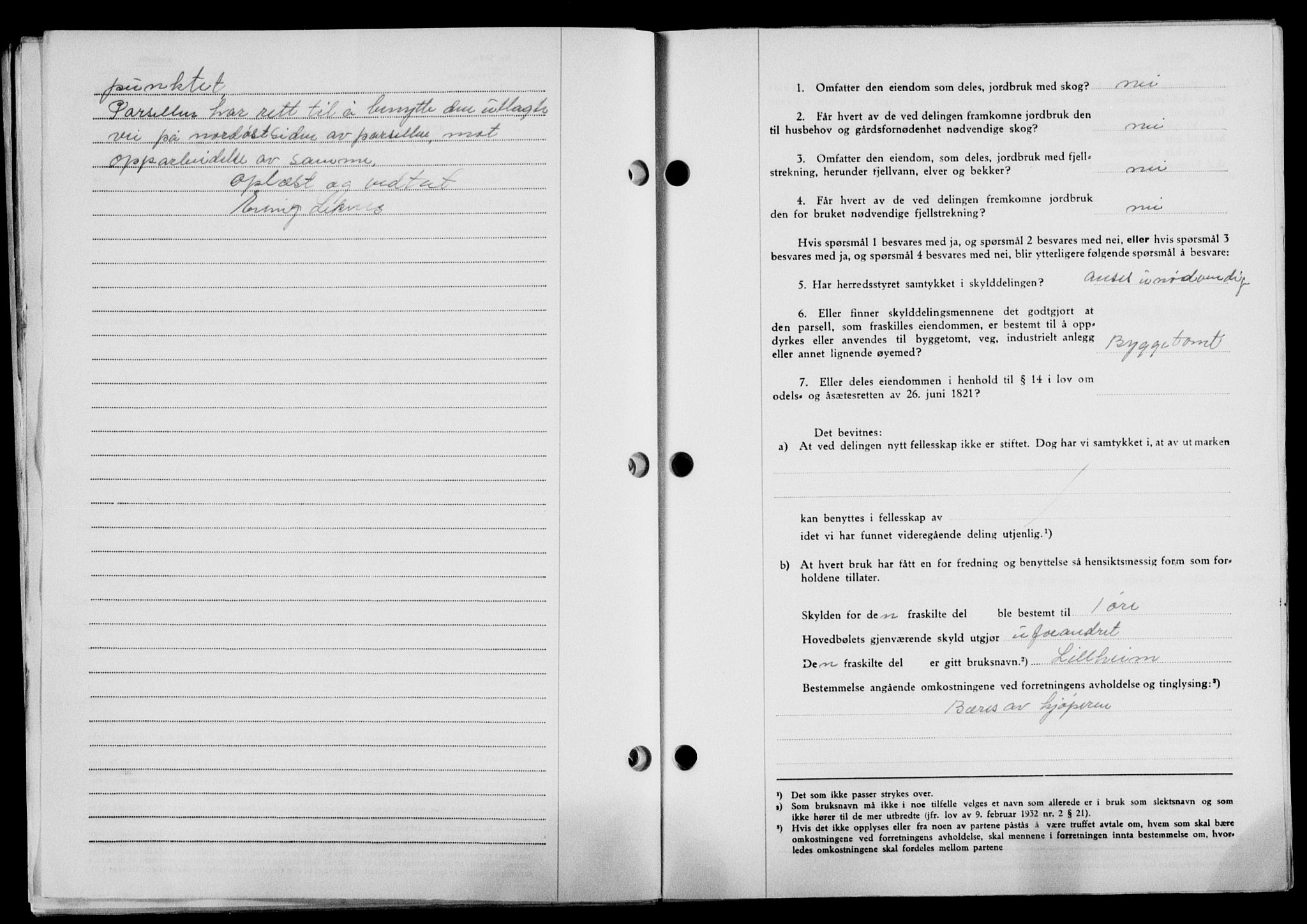 Lofoten sorenskriveri, SAT/A-0017/1/2/2C/L0022a: Mortgage book no. 22a, 1949-1950, Diary no: : 2737/1949