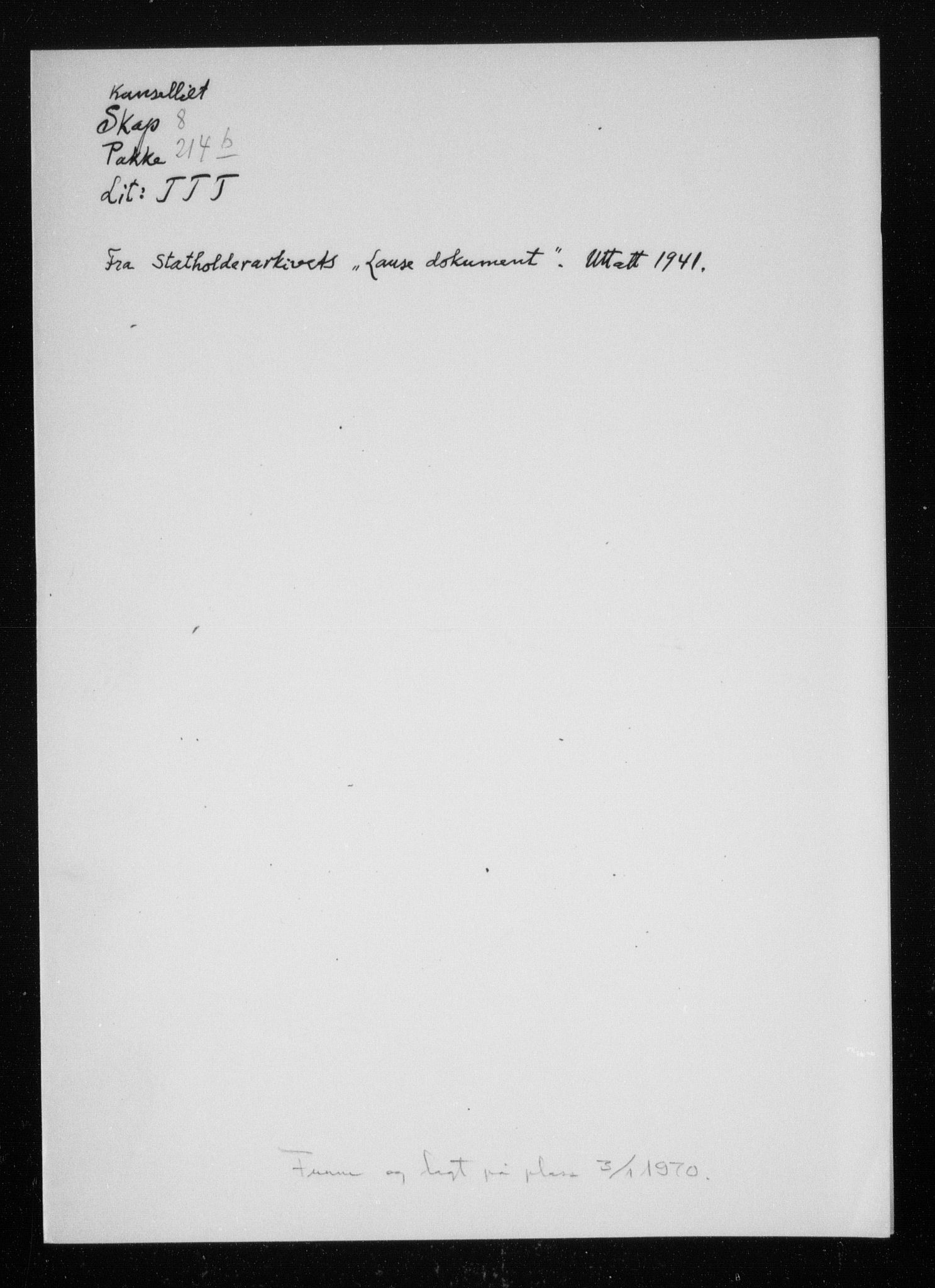 Danske Kanselli, Skapsaker, RA/EA-4061/F/L0022: Skap 8, pakke 210-218, 1618-1730, p. 458