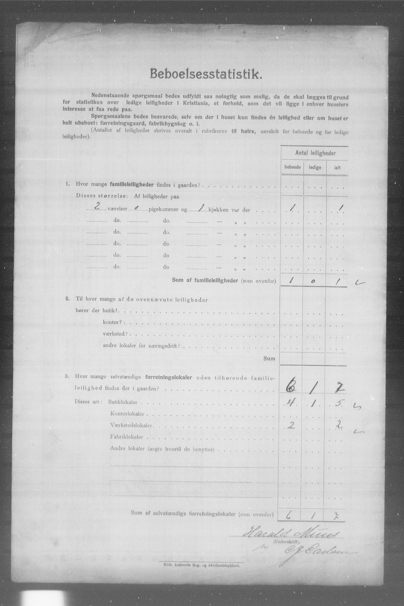 OBA, Municipal Census 1904 for Kristiania, 1904, p. 24082