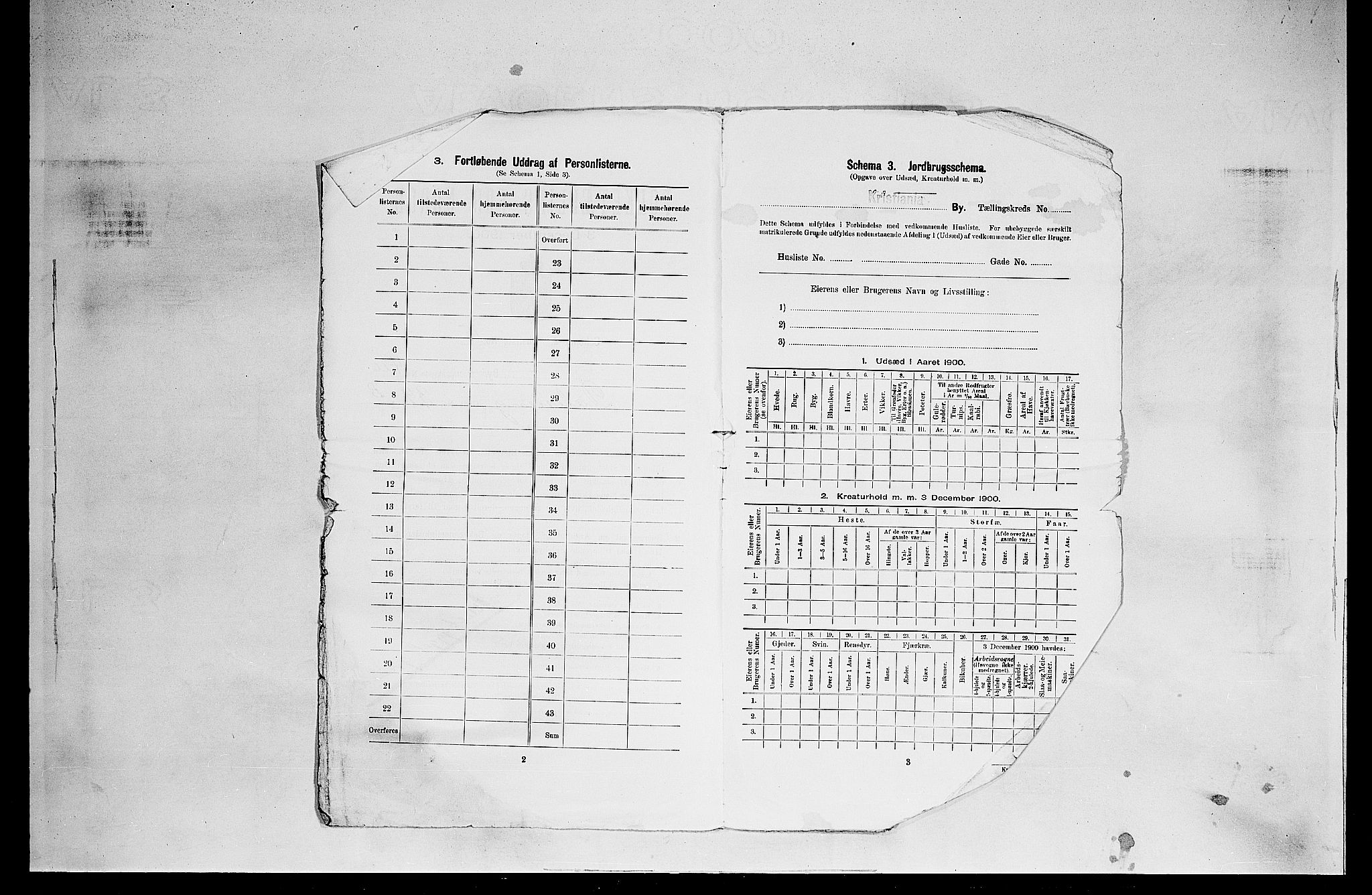 SAO, 1900 census for Kristiania, 1900, p. 17640