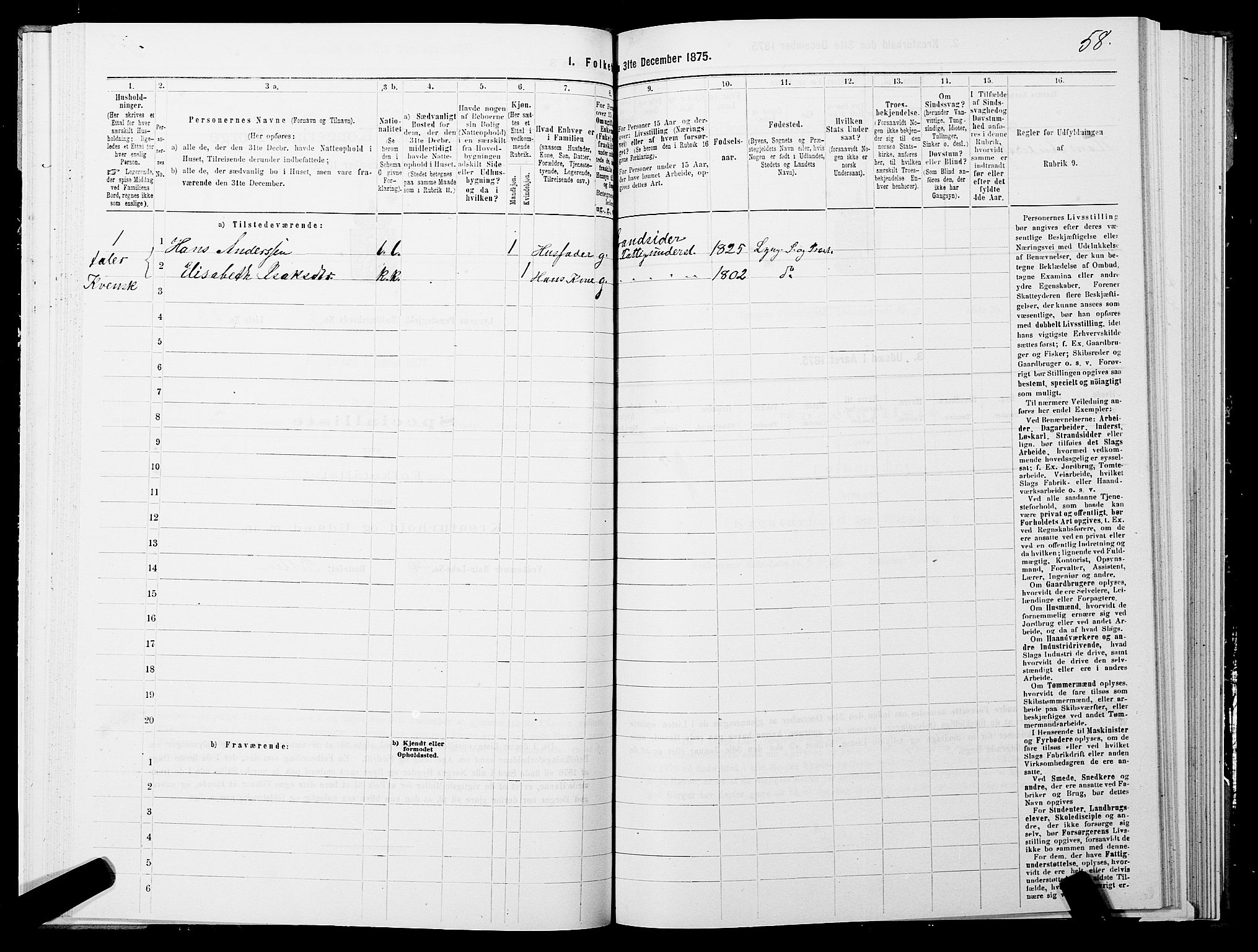 SATØ, 1875 census for 1938P Lyngen, 1875, p. 3058